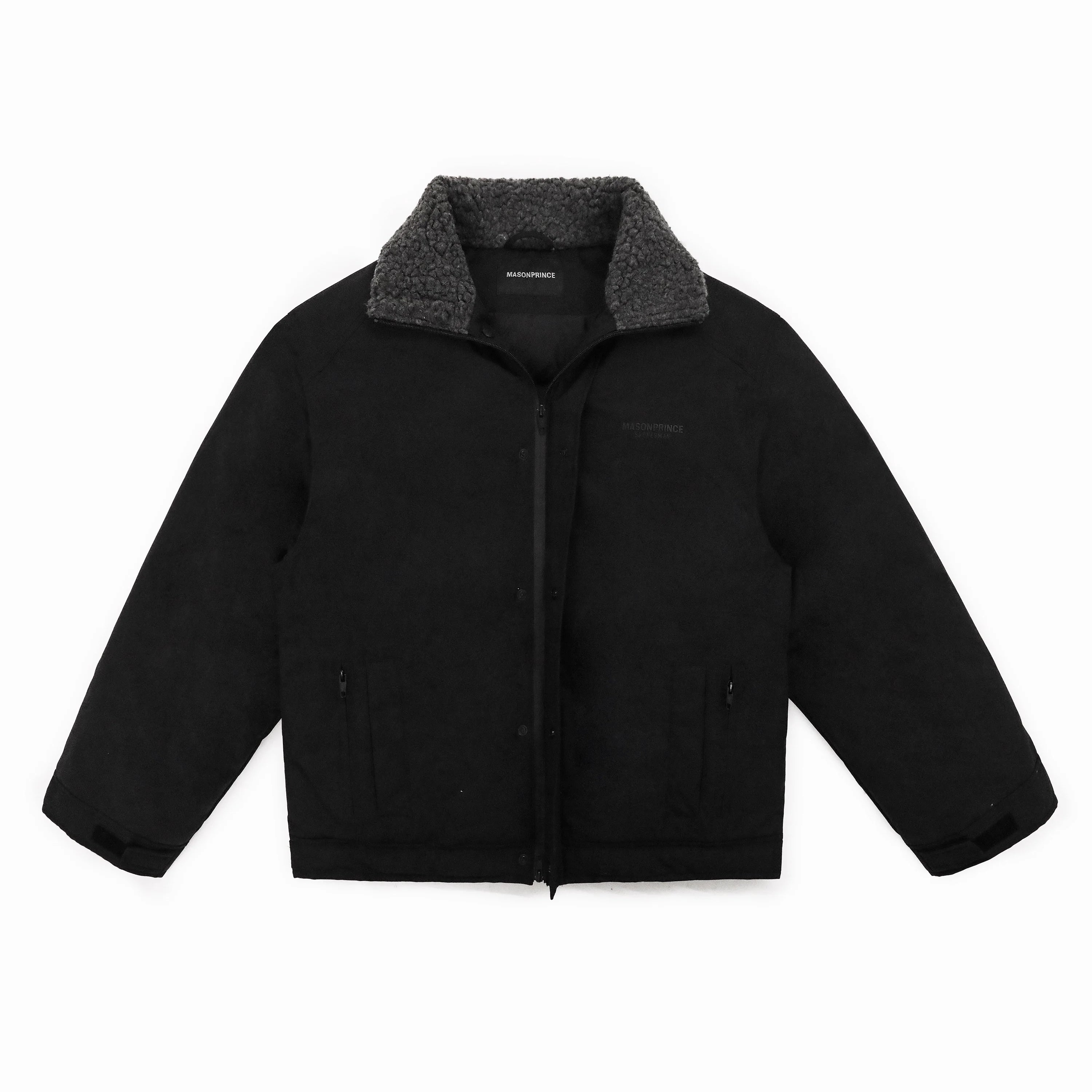 MASONPRINCE Windproof Down Jacket with Lamb Wool Collar