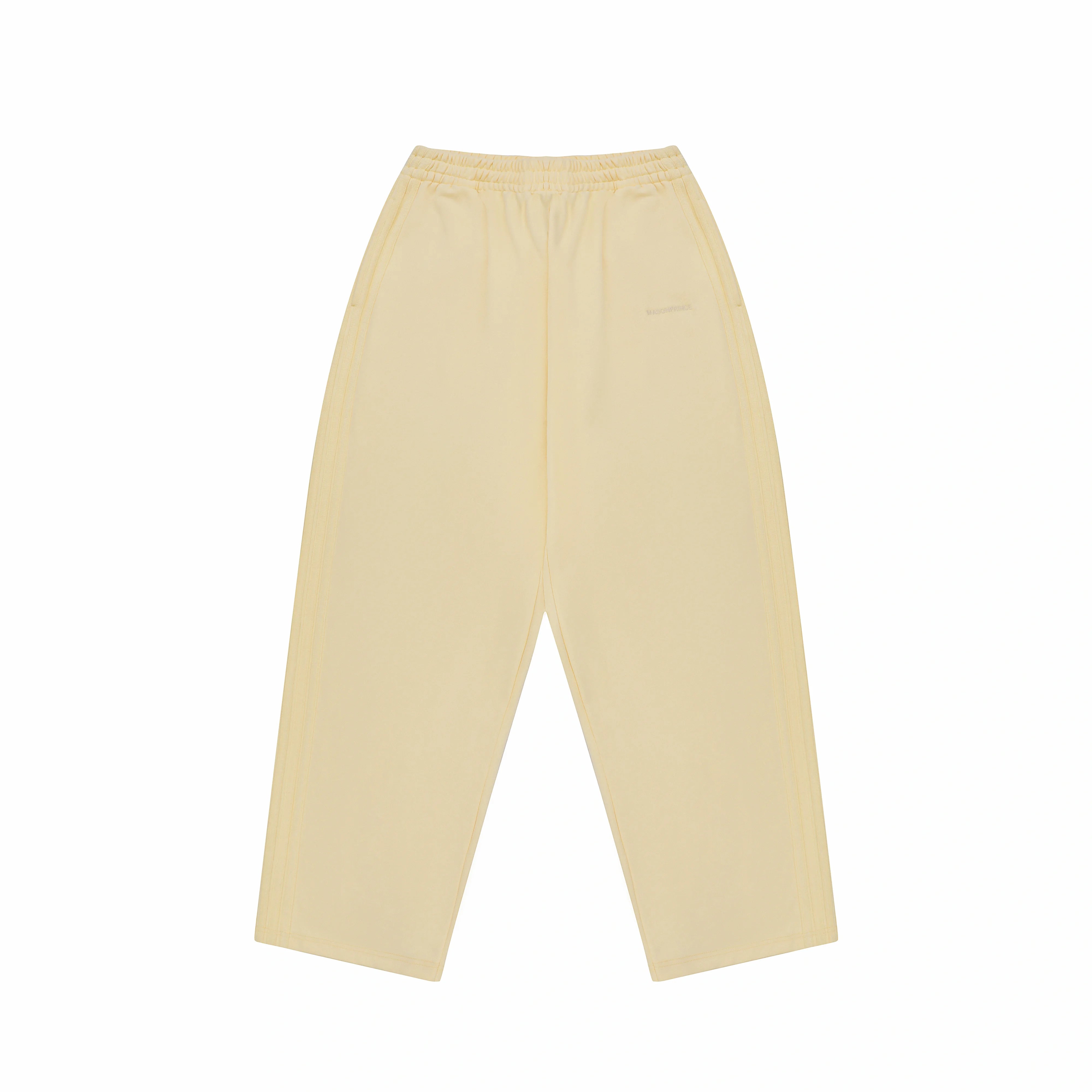 MASONPRINCE Autumn Cotton-Feel Ribbed Zip Jacket and Wide-Leg Pants Set