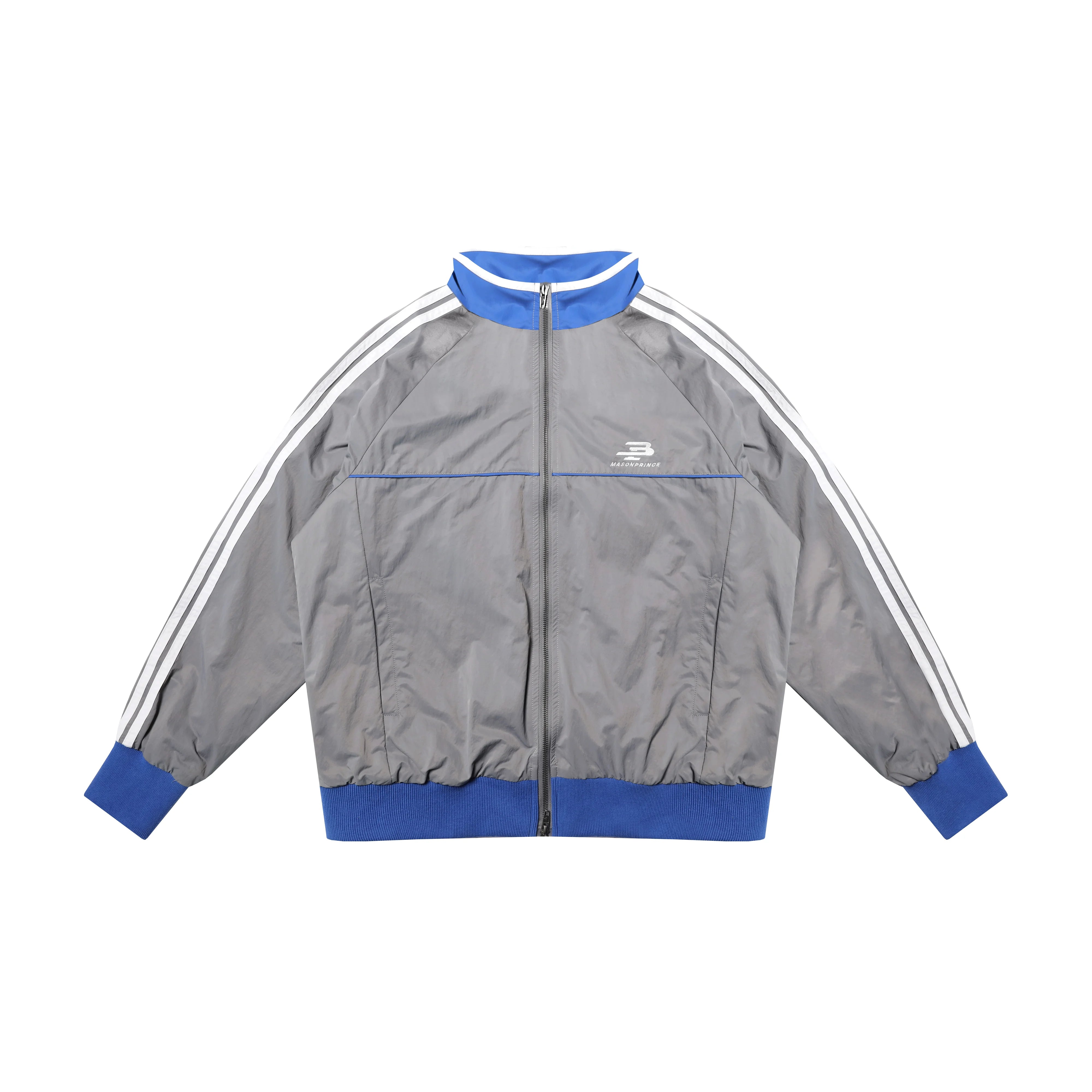 MASONPRINCE Men's Vintage Colorblock Track Suit with Stripe Detailing