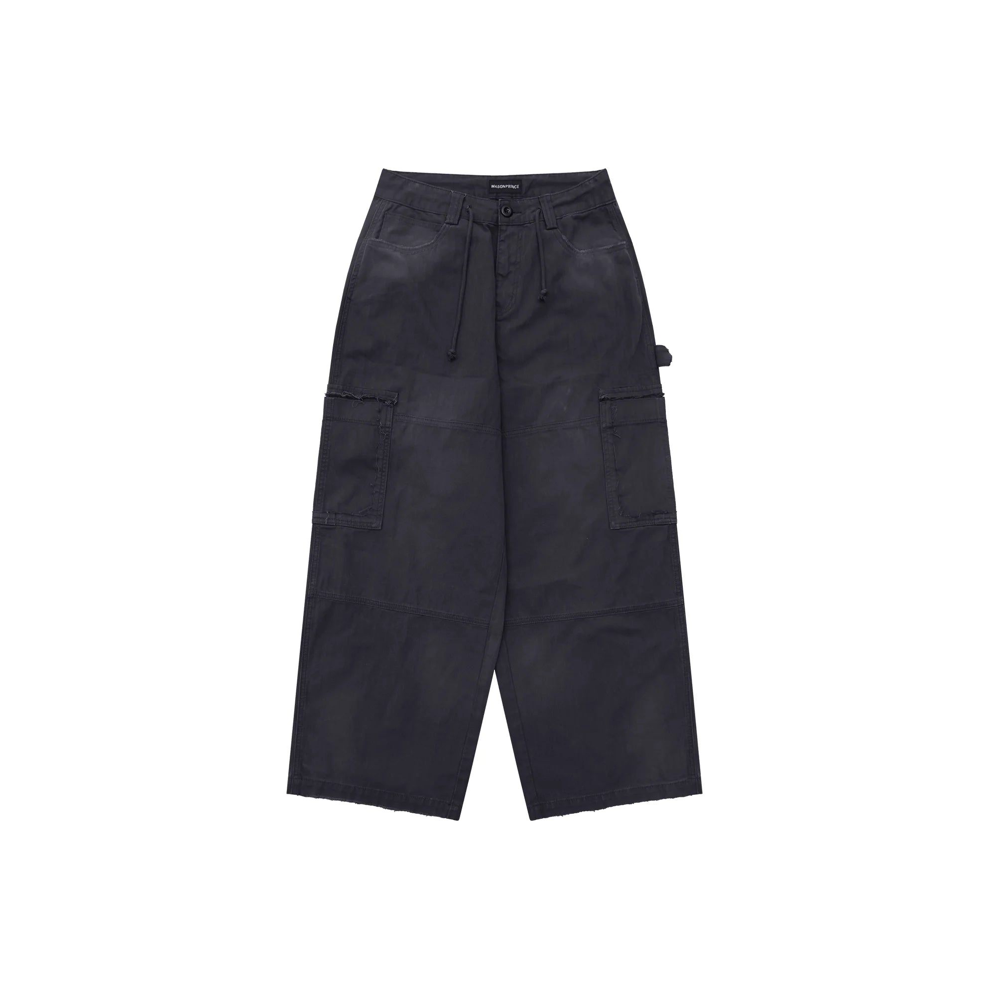 MASONPRINCE Women's Loose Fit Distressed Cargo Pants