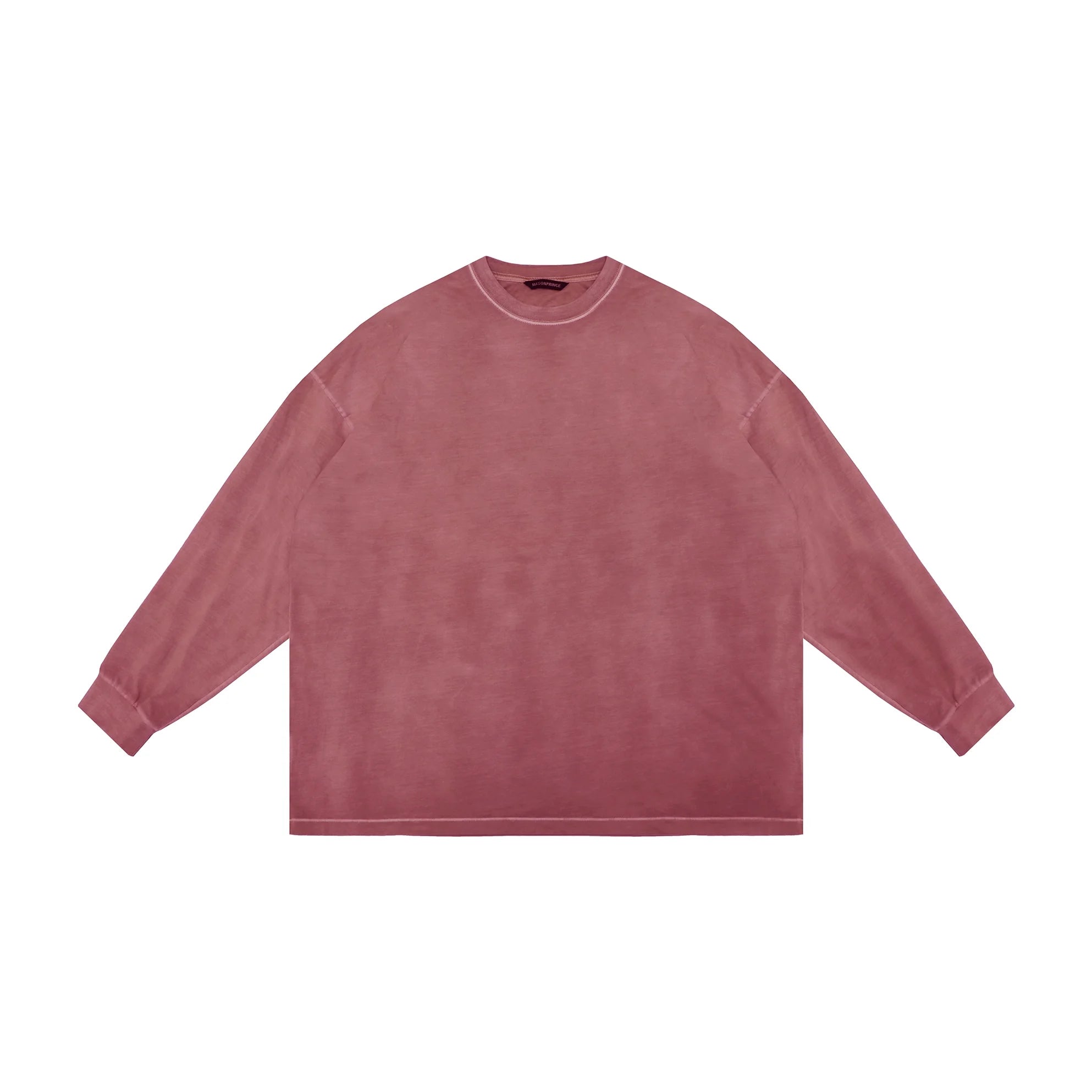 MASONPRINCE Unisex Oversized Faded Cotton Printed Long Sleeve T-Shirt
