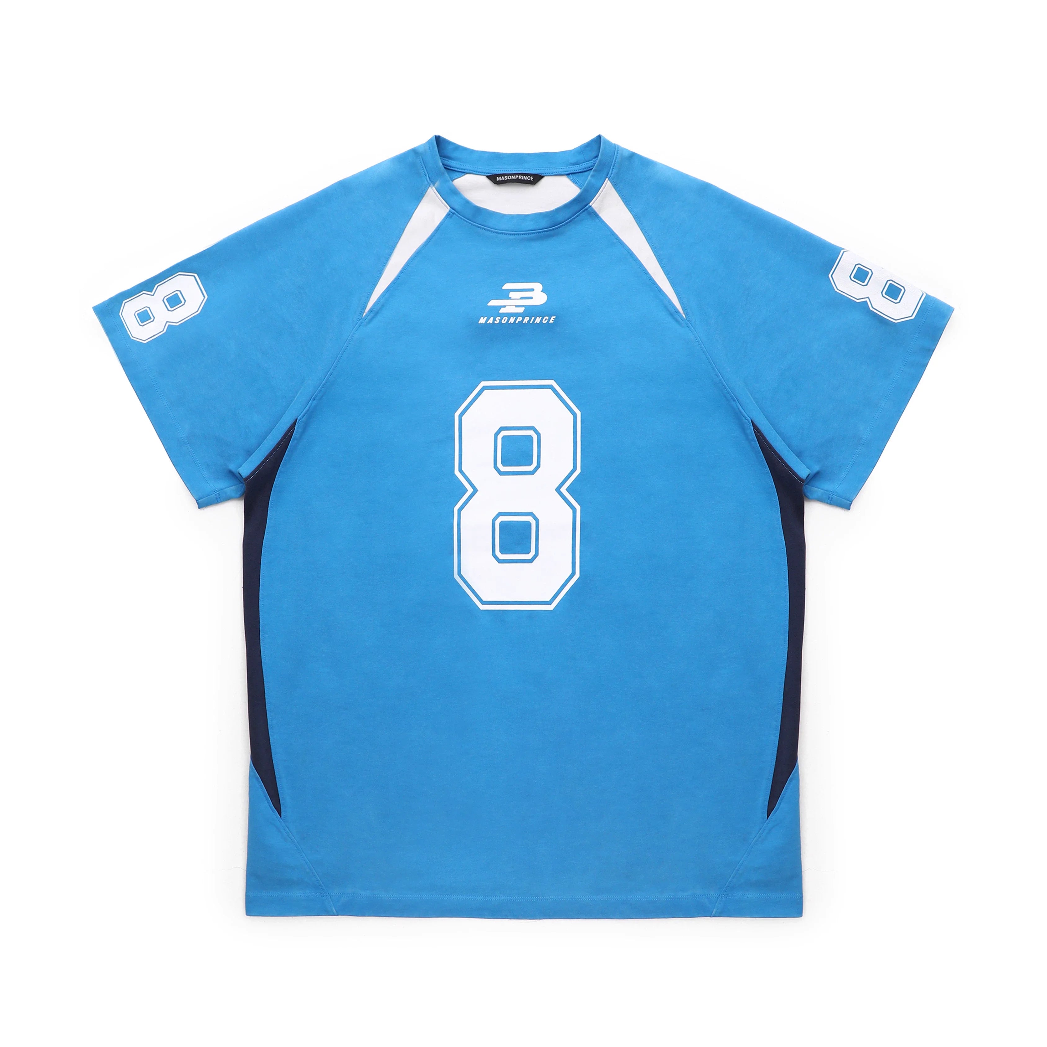 MASONPRINCE Oversized Jersey T-Shirt with Number 8 Print