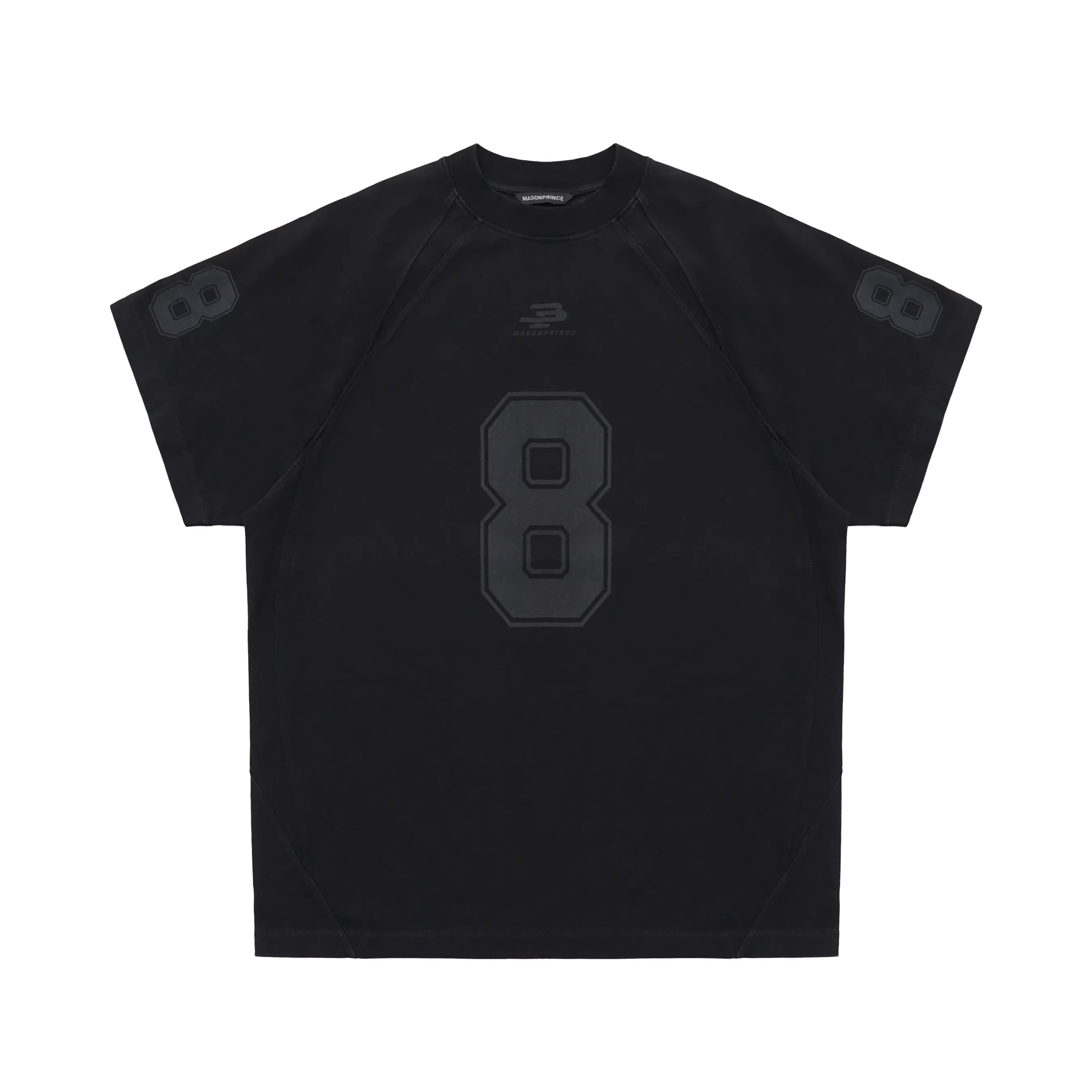 MASONPRINCE Oversized Jersey T-Shirt with Number 8 Print