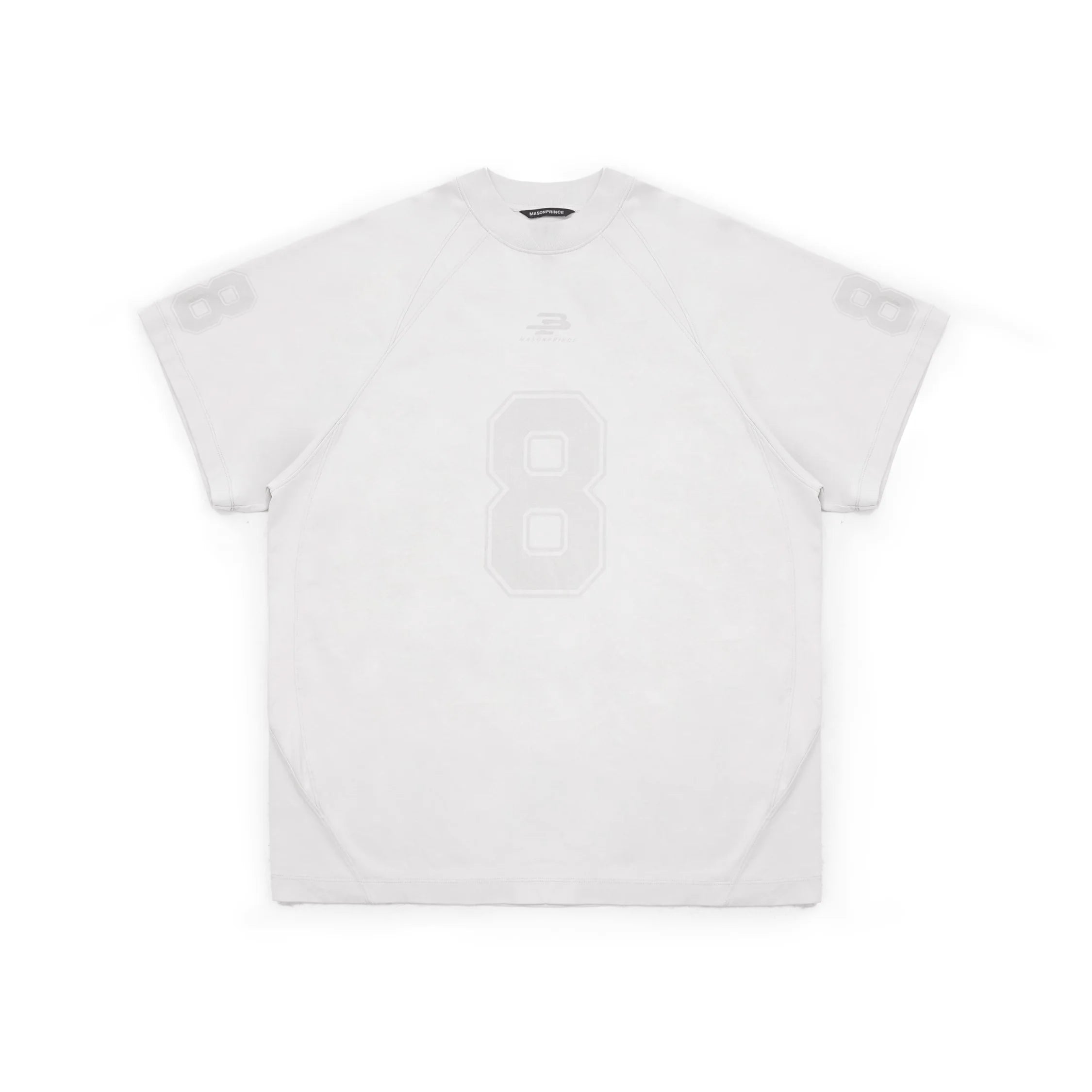 MASONPRINCE Oversized Jersey T-Shirt with Number 8 Print