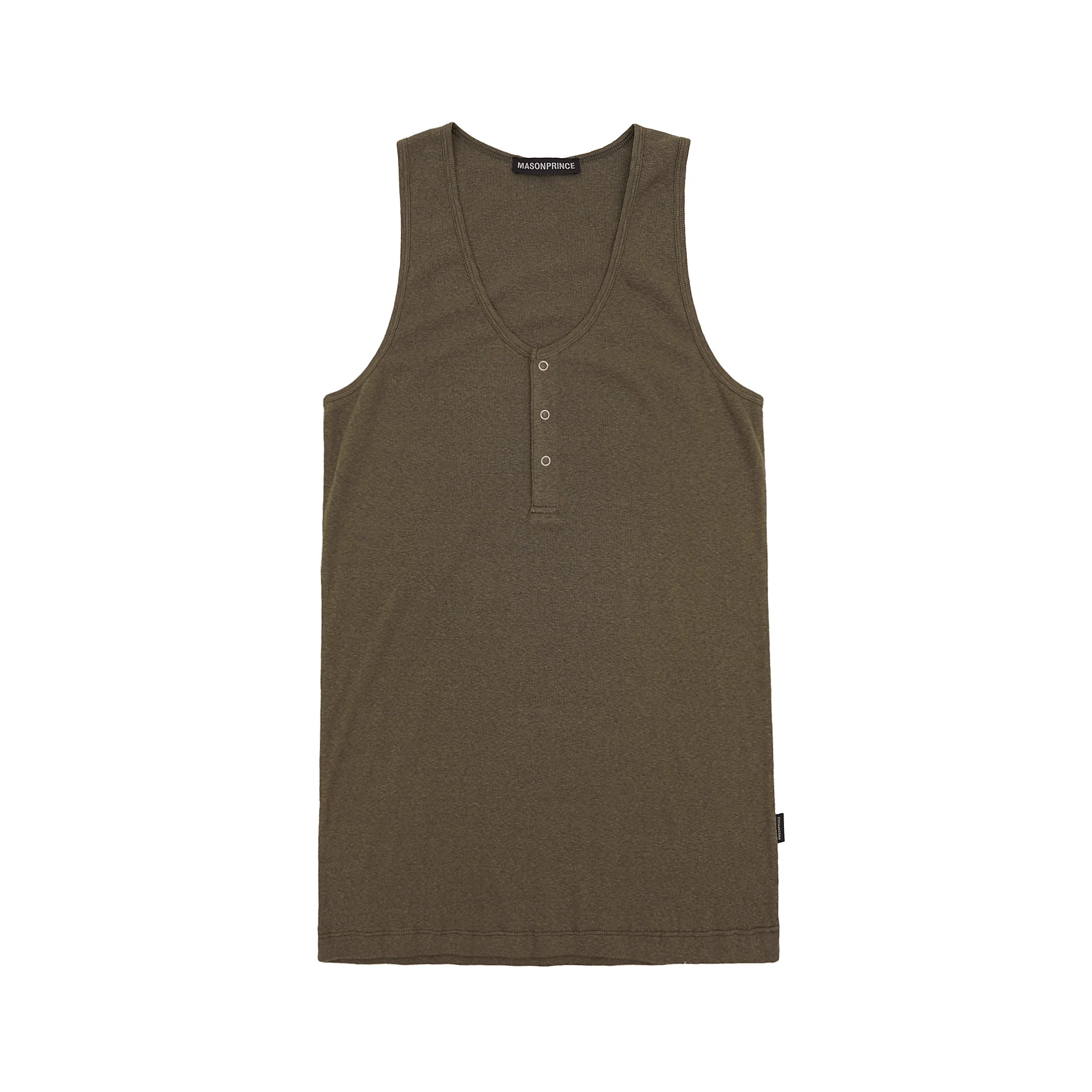 MASONPRINCE Women's Dyed Cotton Snap-Front Loose Vest