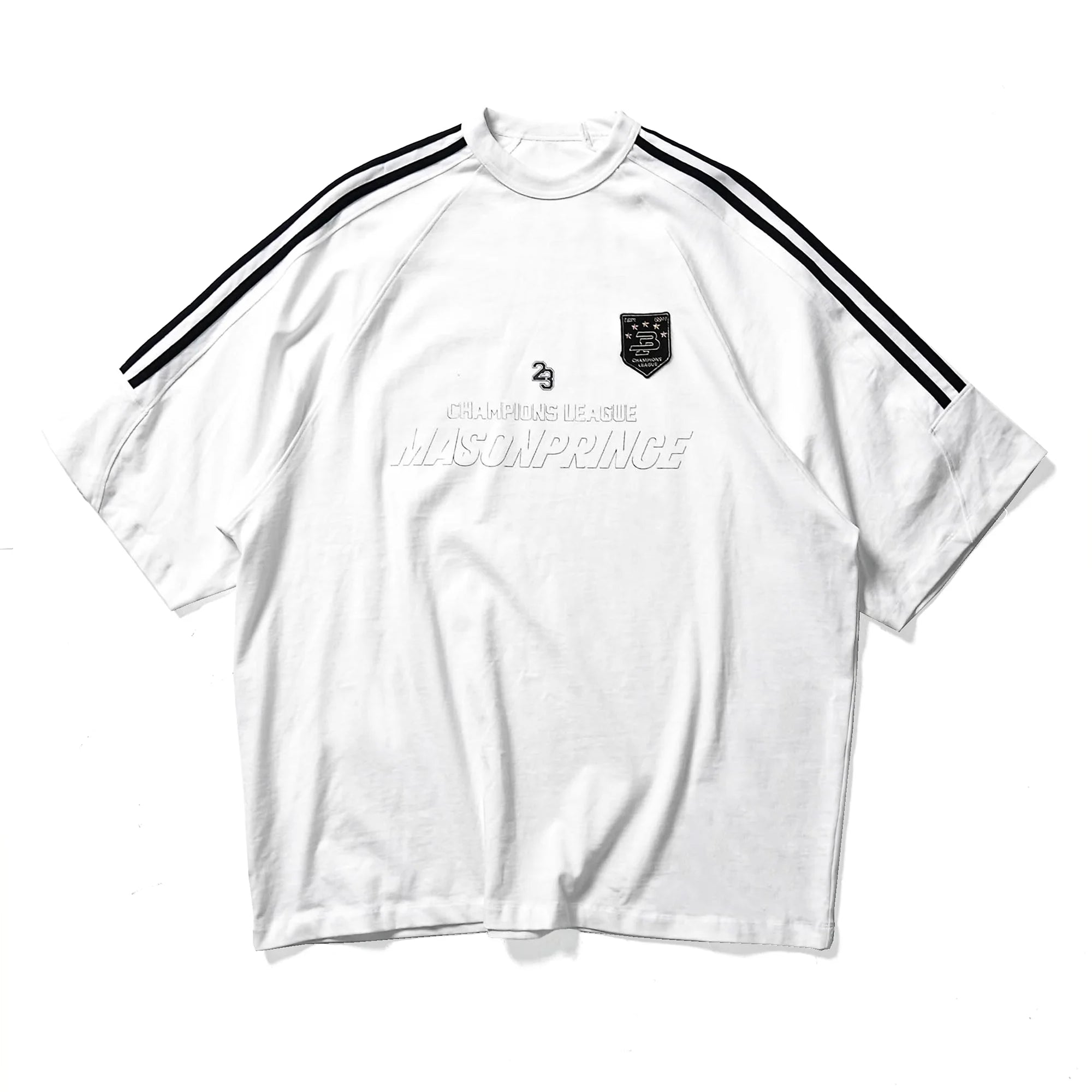 MASONPRINCE Men's 90s Style Raglan Sleeve Relaxed Fit Sports T-Shirt