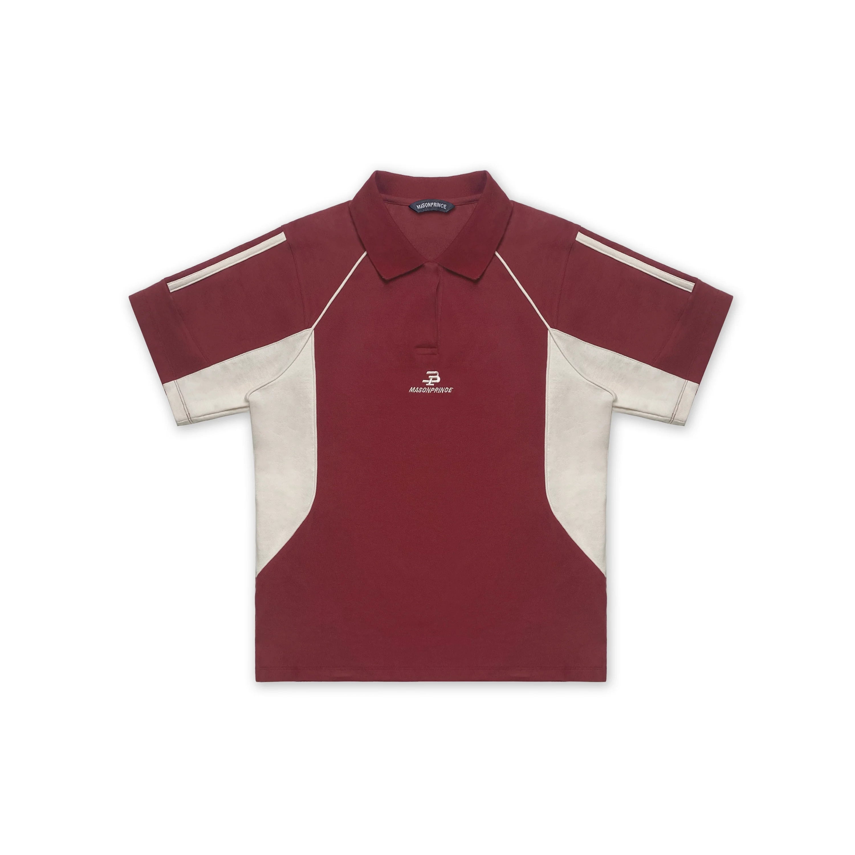 MASONPRINCE Short-Sleeve Retro Knit Polo Shirt