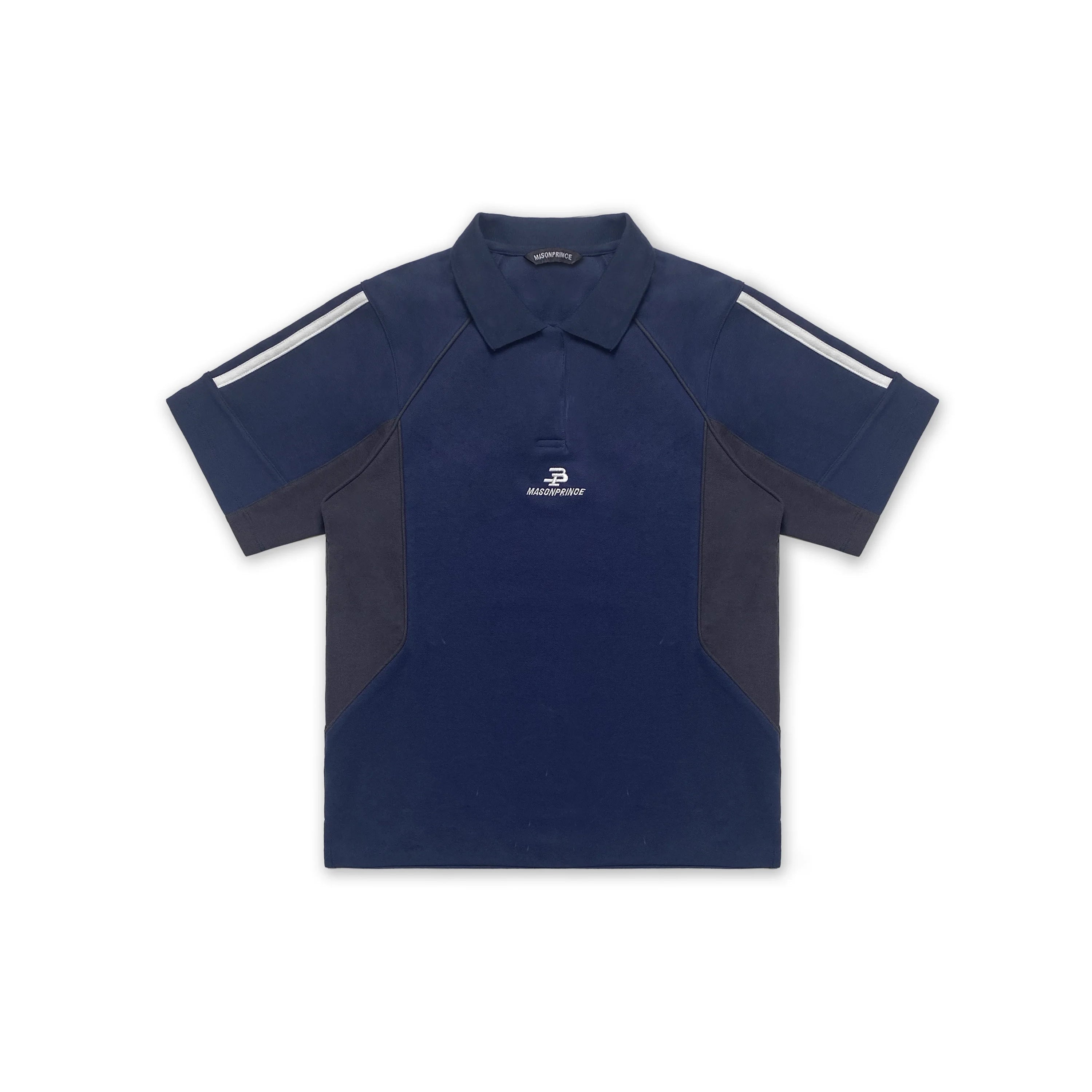 MASONPRINCE Short-Sleeve Retro Knit Polo Shirt