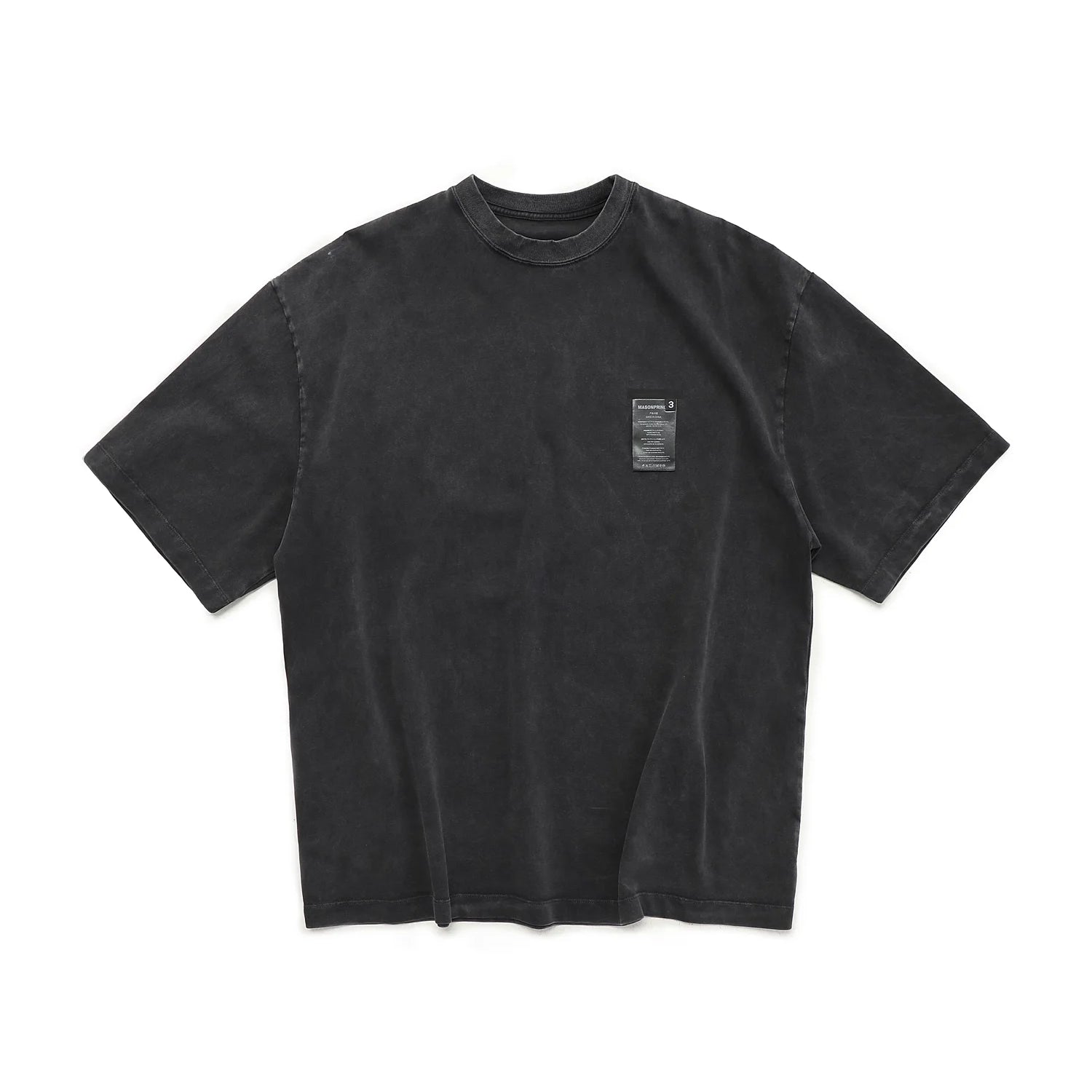 MASONPRINCE Women's Cropped Washed Knit T-Shirt with Short Sleeves