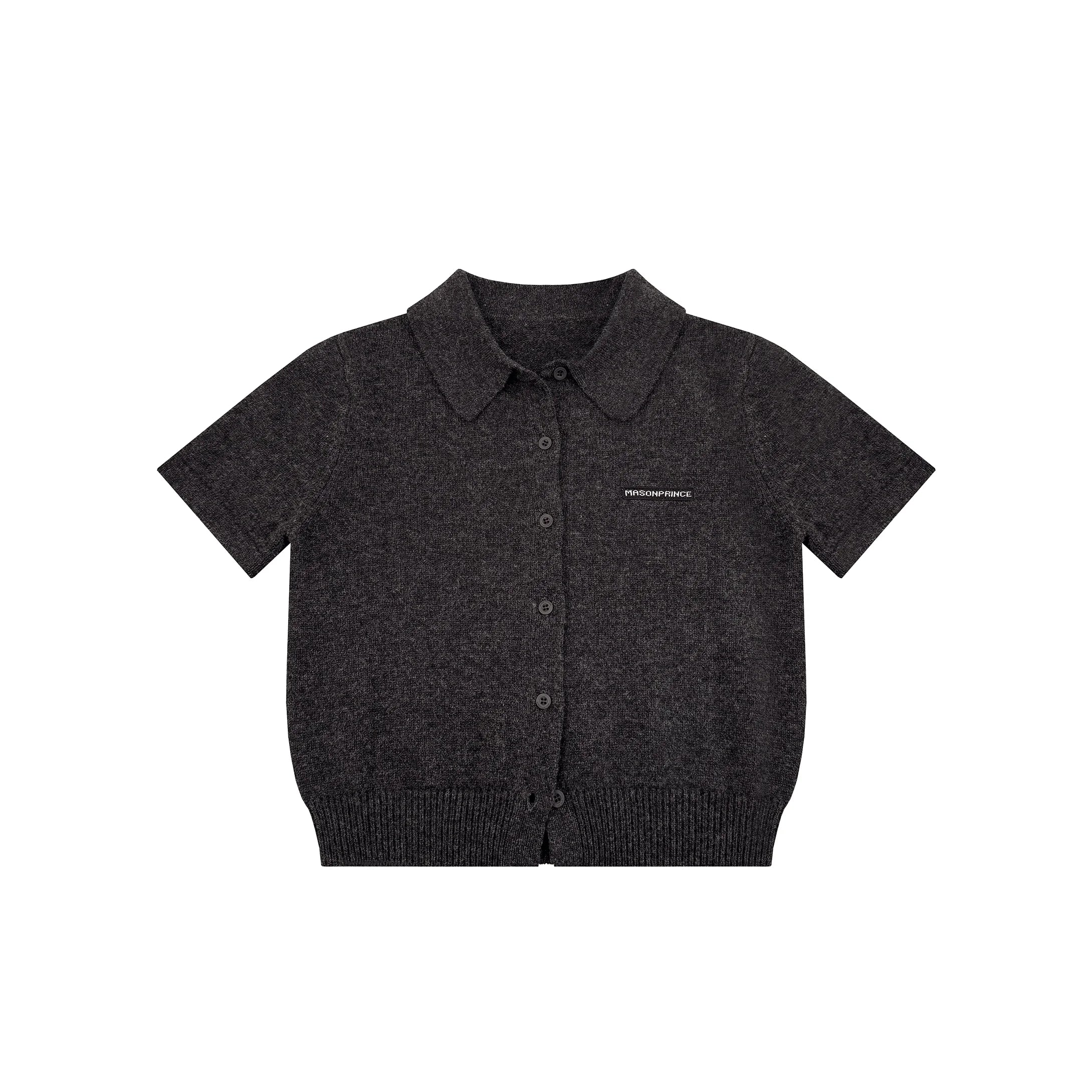 MASONPRINCE Women's Wool Knit Off-Shoulder and Short-Sleeve Set