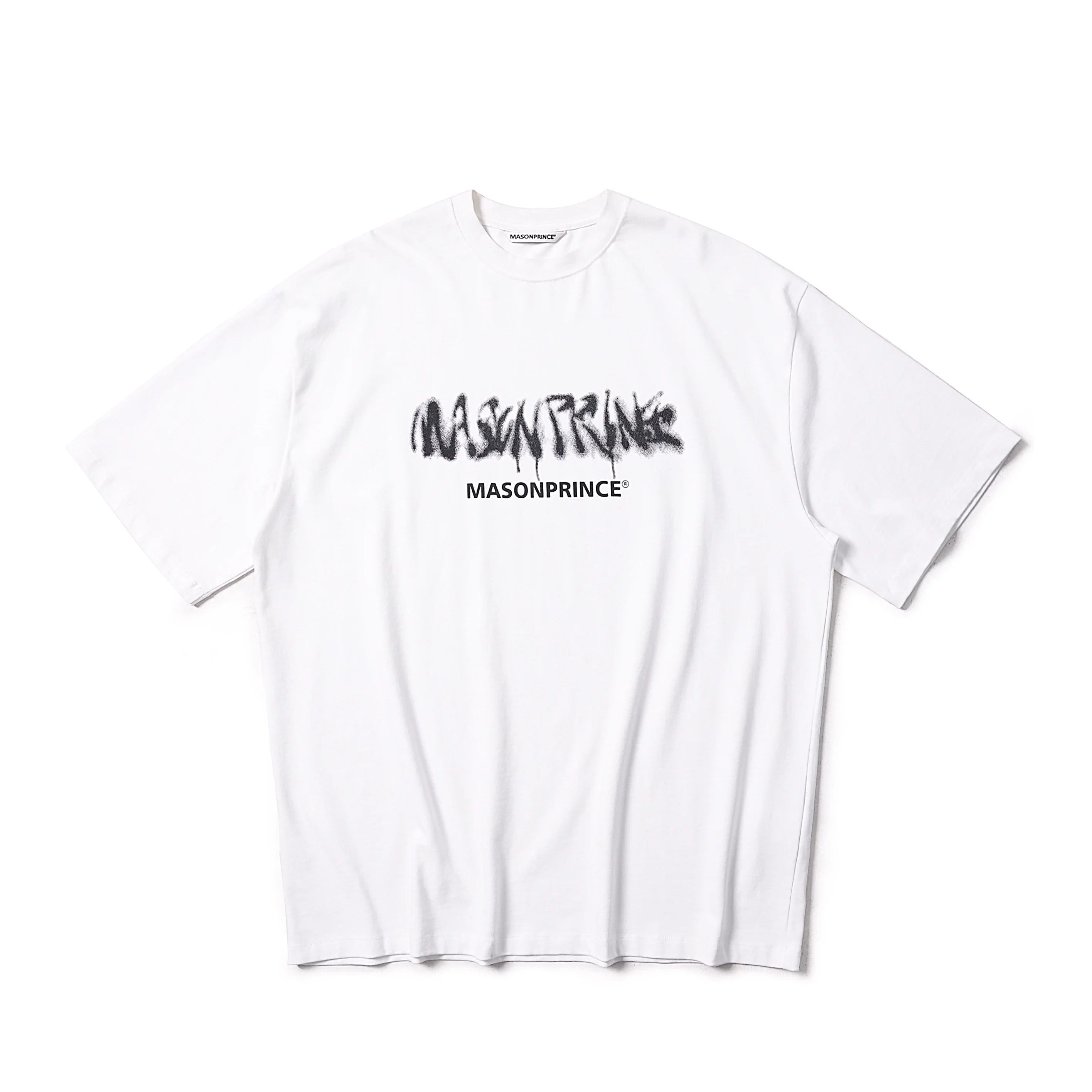 MASONPRINCE Men's Graffiti Back Print Oversized Cotton T-Shirt