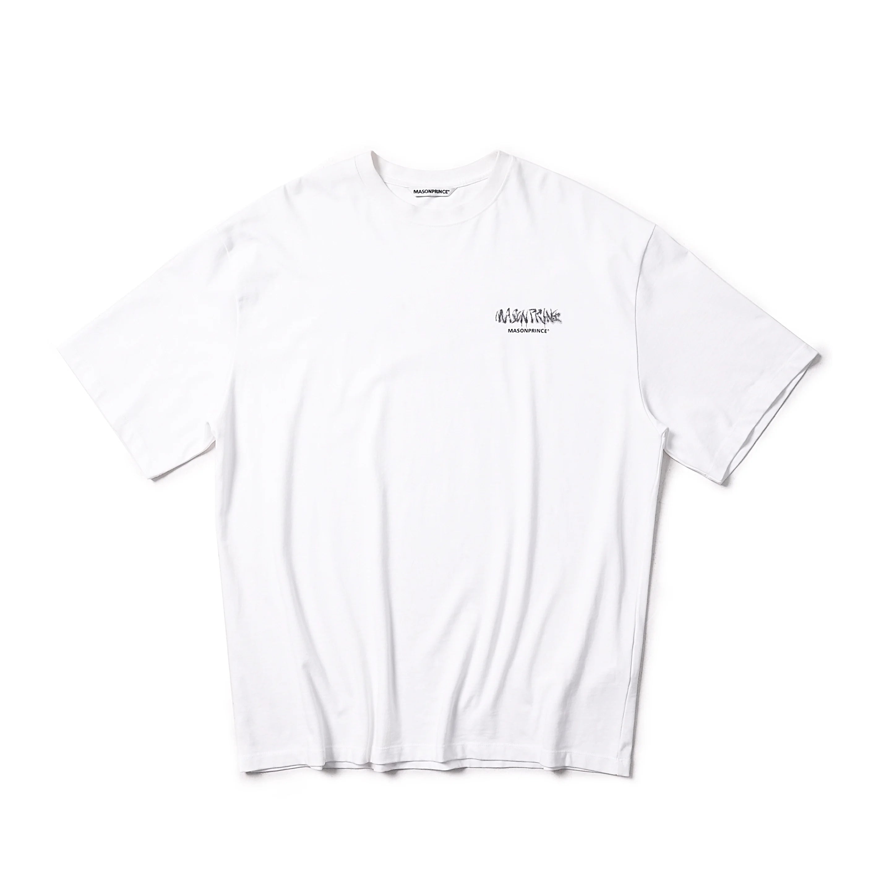MASONPRINCE Men's Graffiti Back Print Oversized Cotton T-Shirt