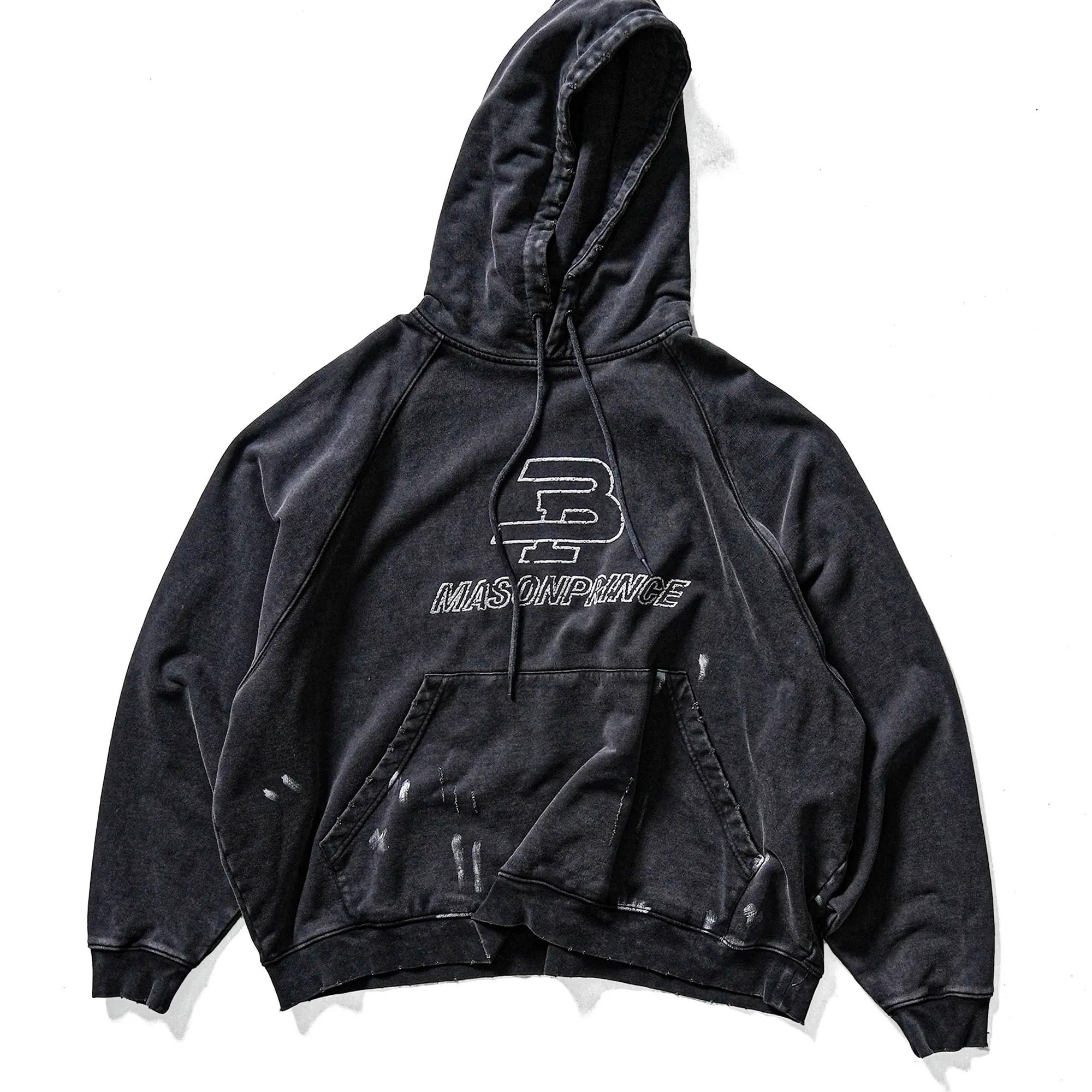 MASONPRINCE Vintage Distressed Embroidered Oversized Hoodie