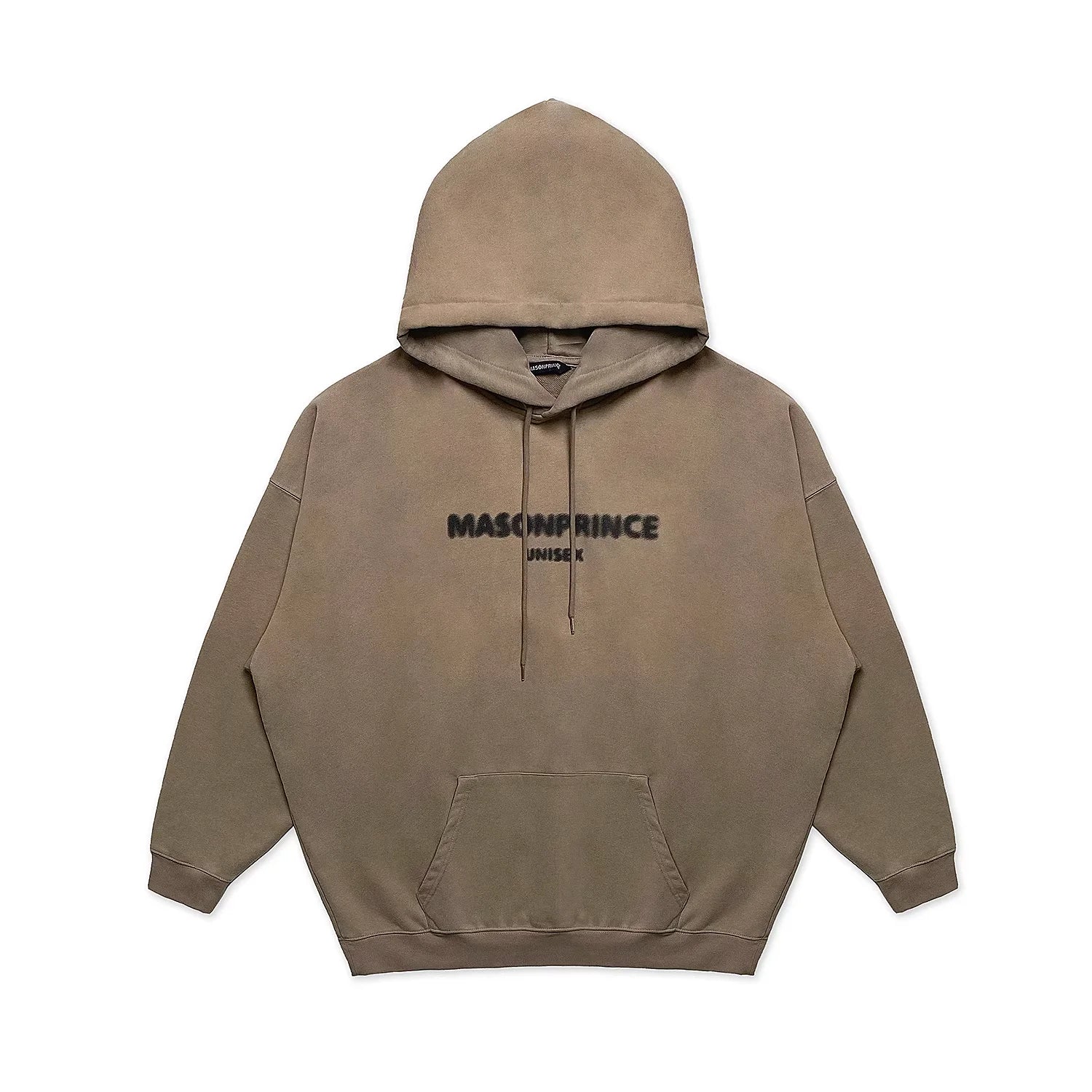 MASONPRINCE Gradient Blue Fuzzy Hooded Sweatshirt