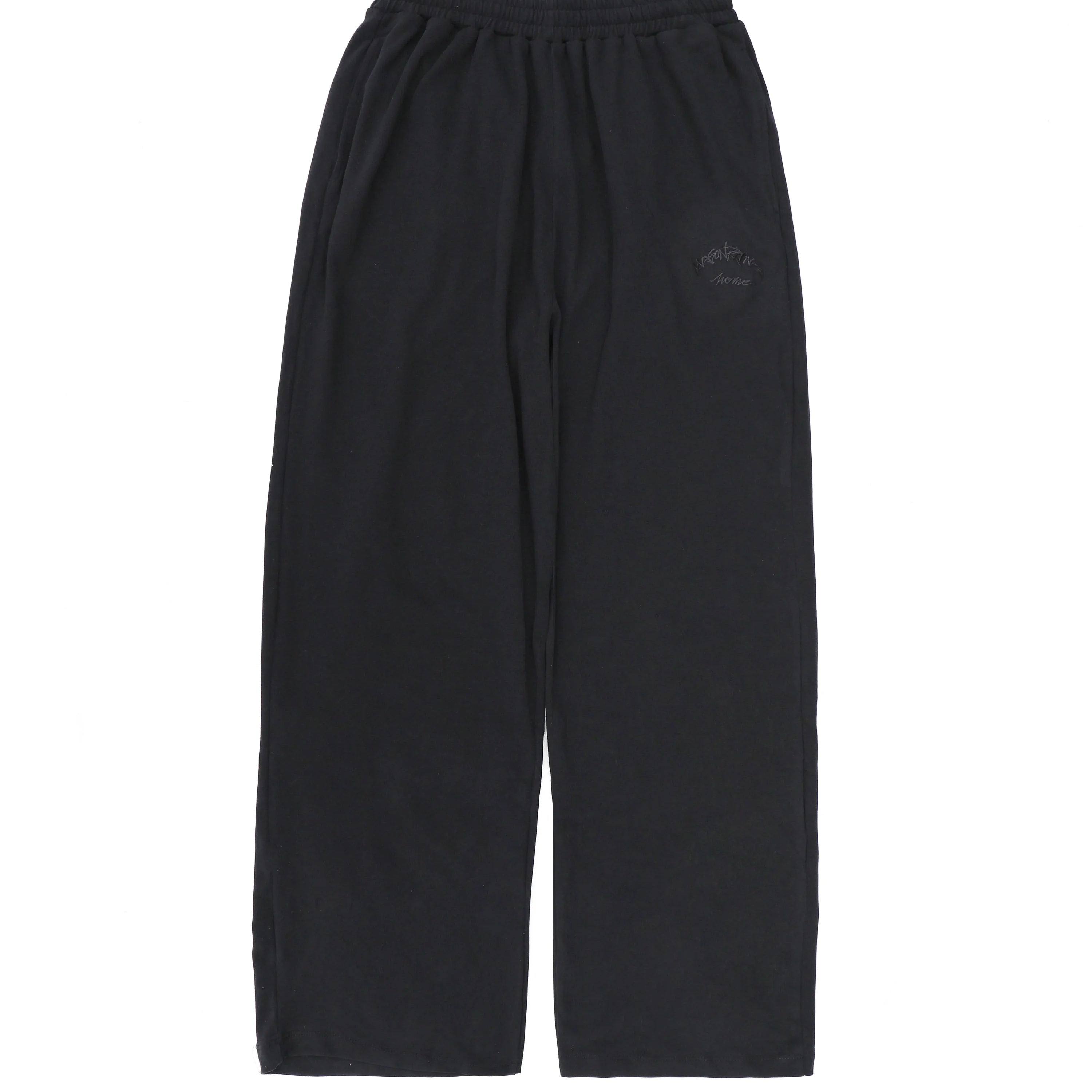 MASONPRINCE Men's Black Knit Loungewear Set with Loose T-Shirt and Sweatpants