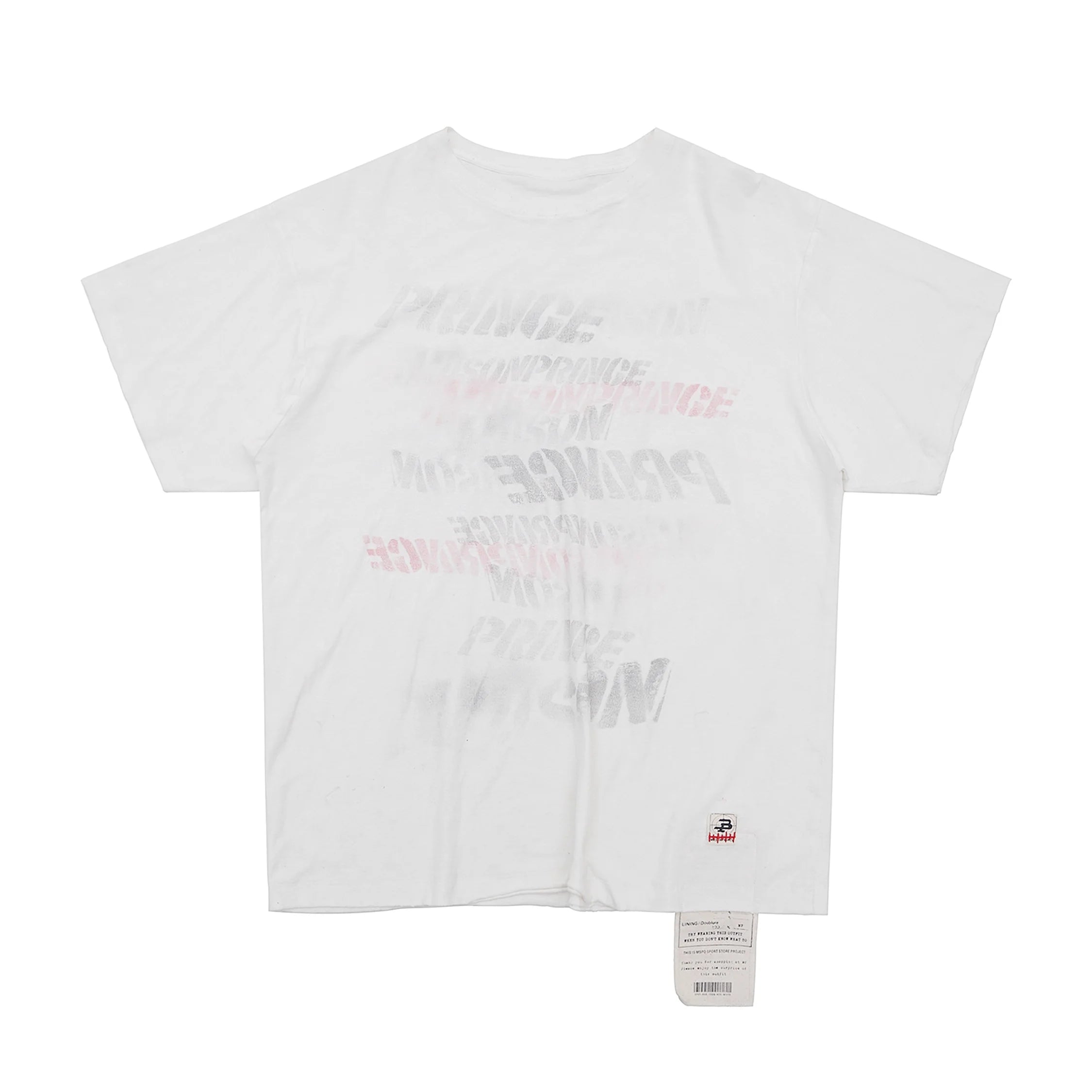 MASONPRINCE Graffiti Print Cotton-Linen Tank Top