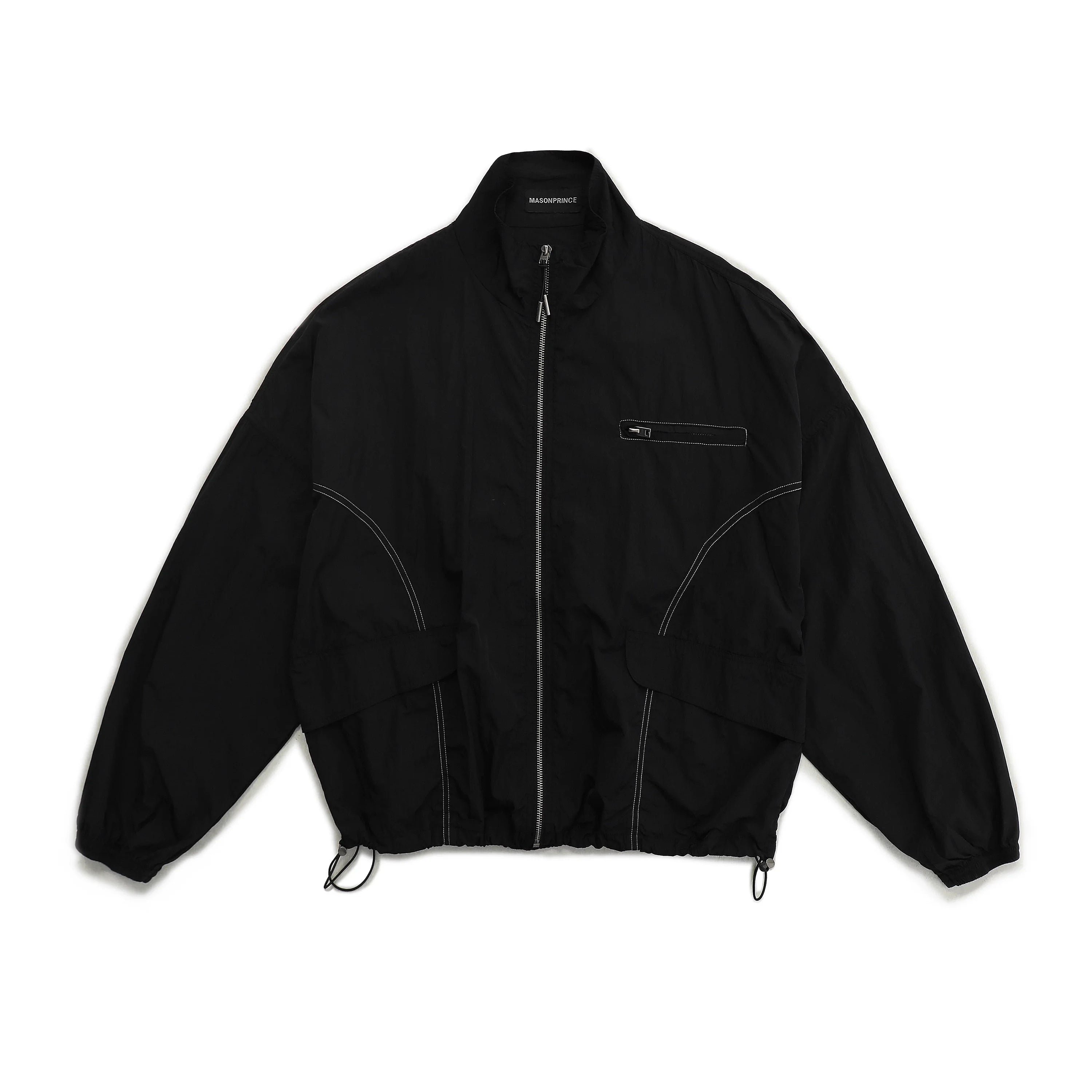 MASONPRINCE 90s Retro Relaxed Fit Campus Windbreaker Jacket