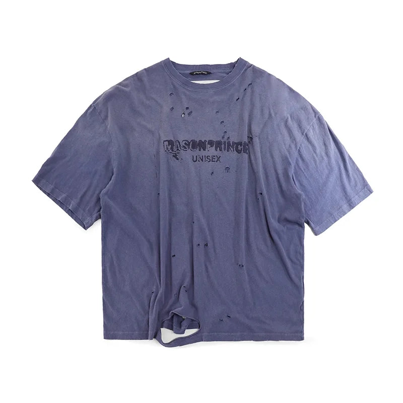 MASONPRINCE Oversized Distressed Unisex T-Shirt