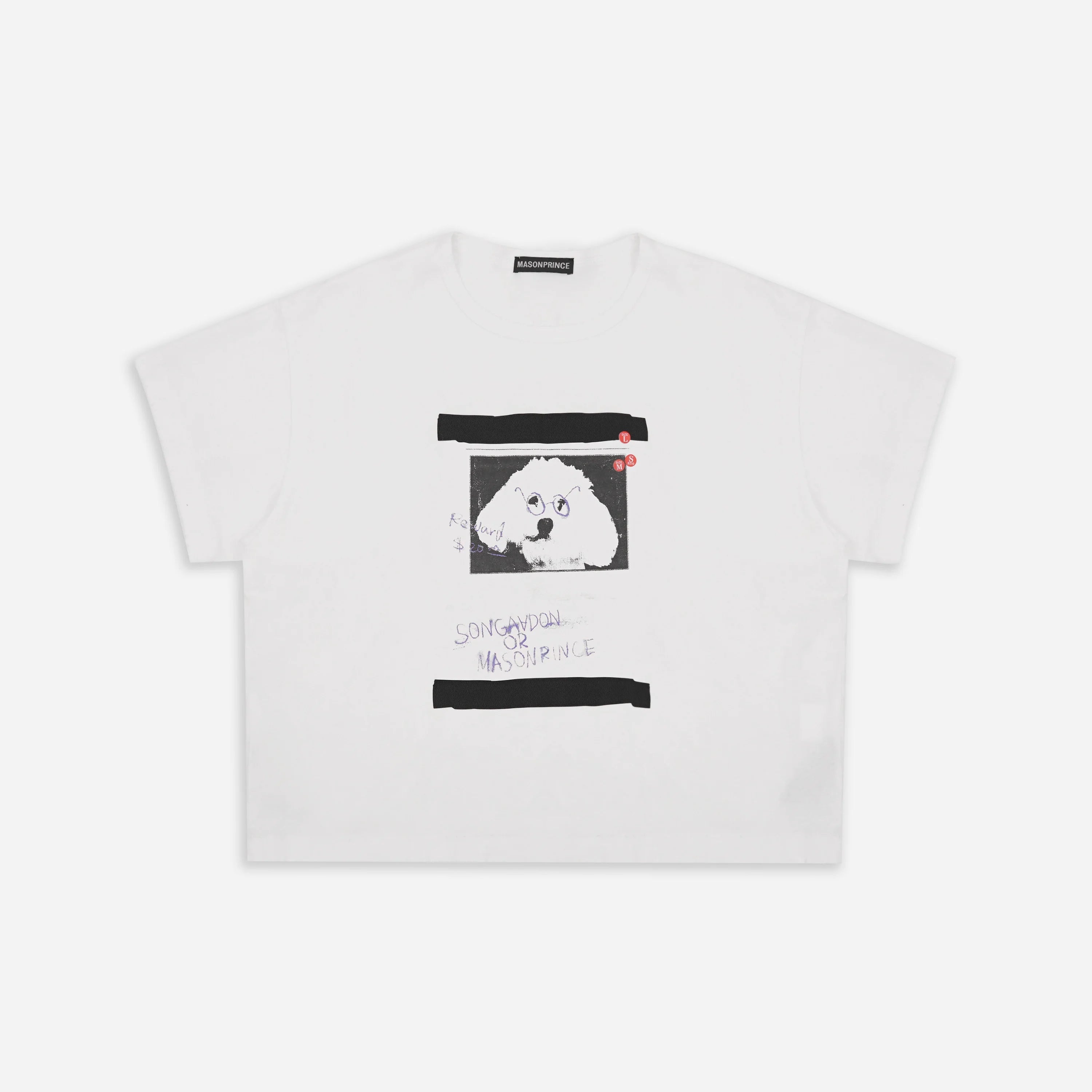 MASONPRINCE Graffiti Dog Graphic Short-Sleeve T-Shirt