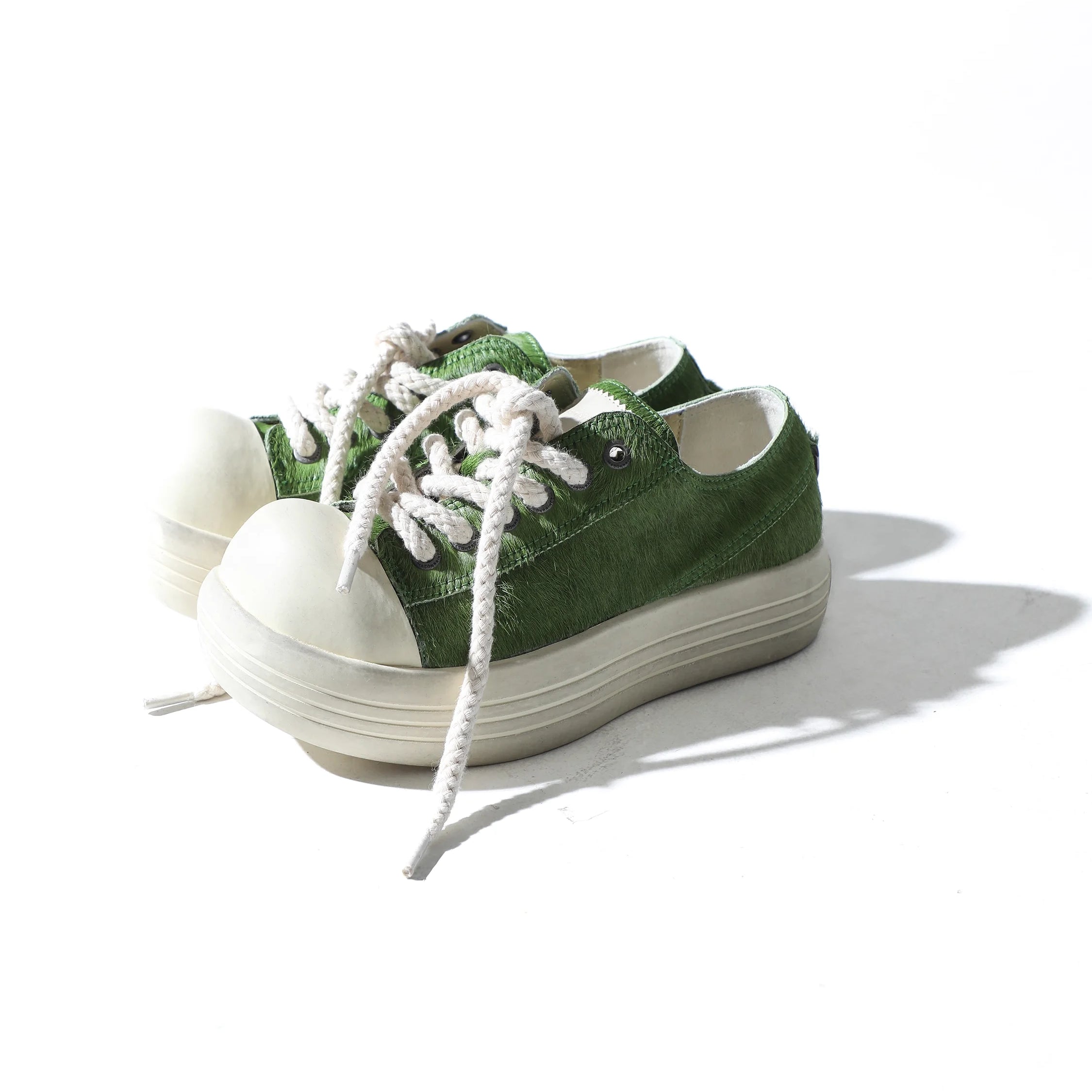 MASONPRINCE Special Edition Colorful Pony Hair Chunky Sneakers - Low and High Top Options