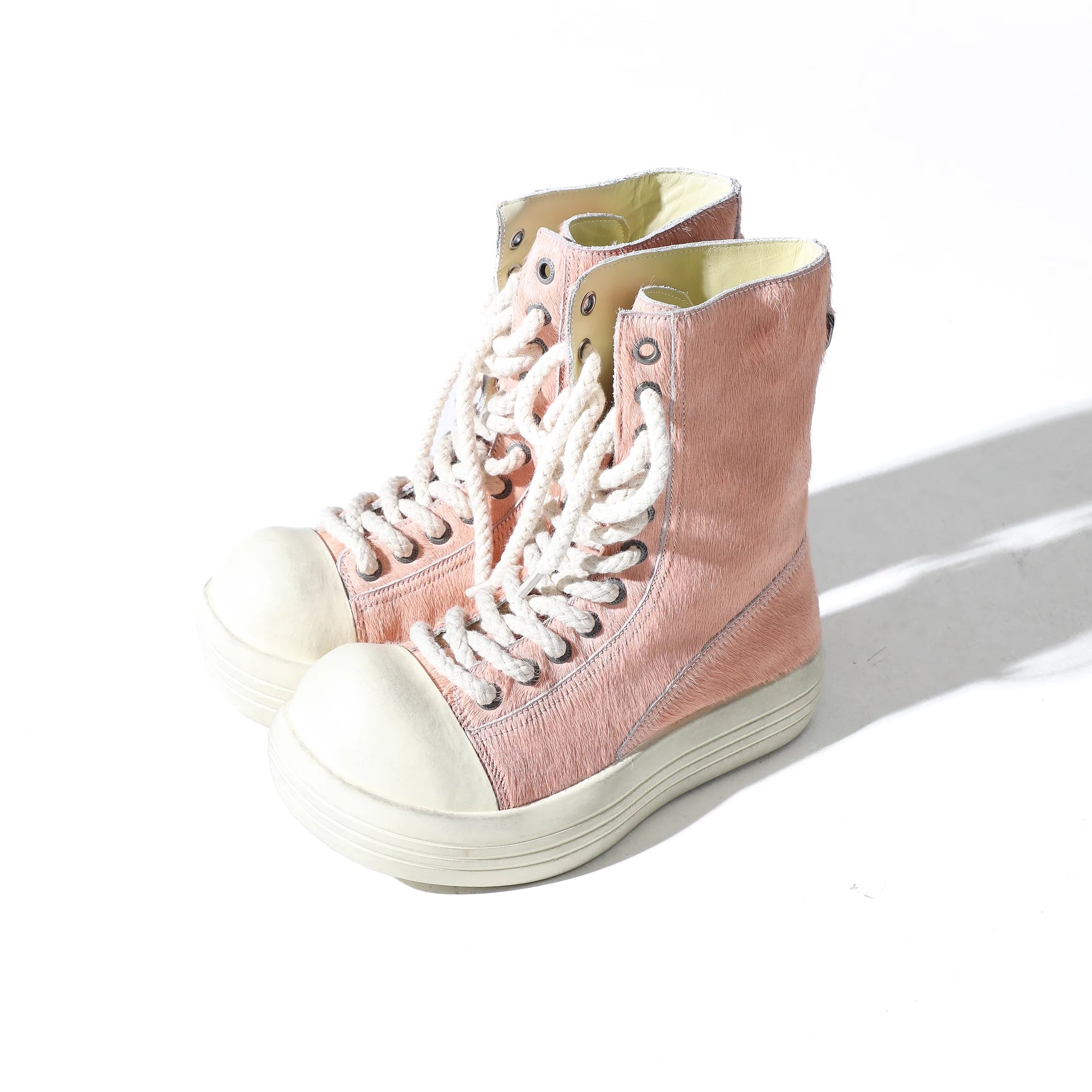 MASONPRINCE Special Edition Colorful Pony Hair Chunky Sneakers - Low and High Top Options