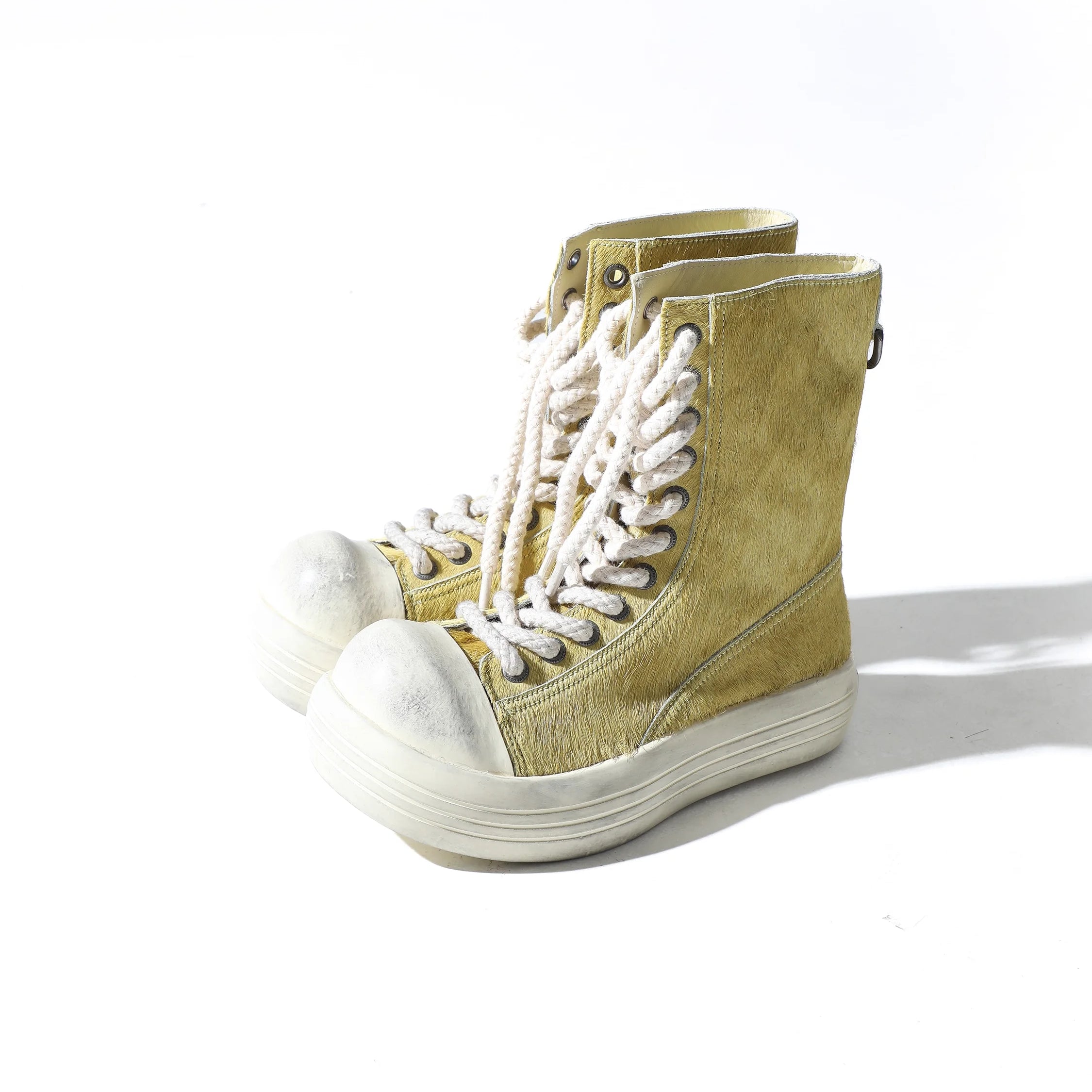 MASONPRINCE Special Edition Colorful Pony Hair Chunky Sneakers - Low and High Top Options