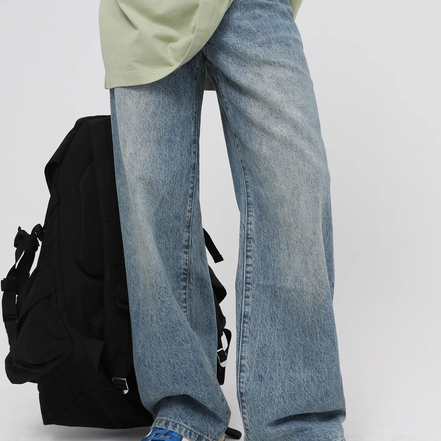 MASONPRINCE Men's Summer Vintage Ripped Loose Jeans