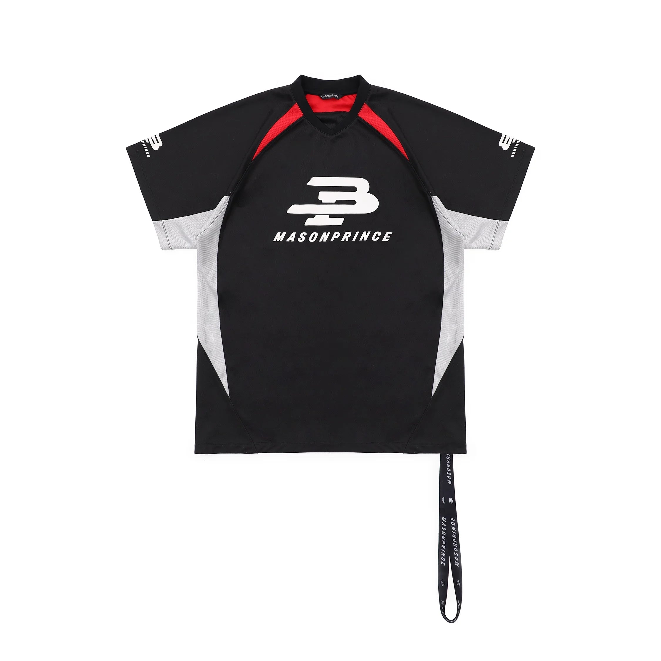 MASONPRINCE Men's Quick-Dry Colorblock V-Neck Sports Tee