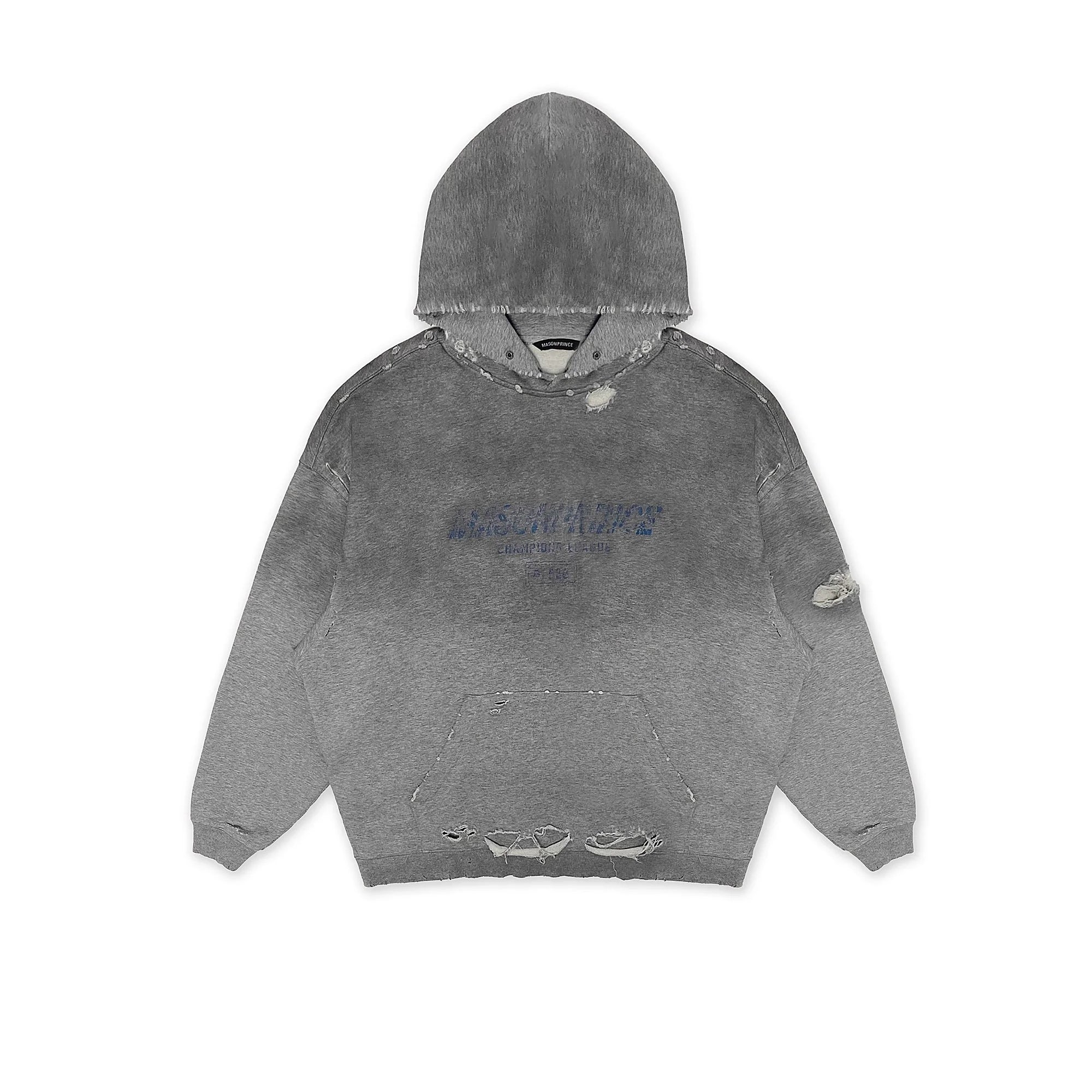 MASONPRINCE Men's Distressed Gradient Hoodie