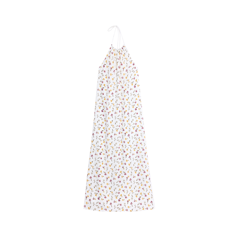 Alright Then Vintage Floral Silk Blend Maxi Dress