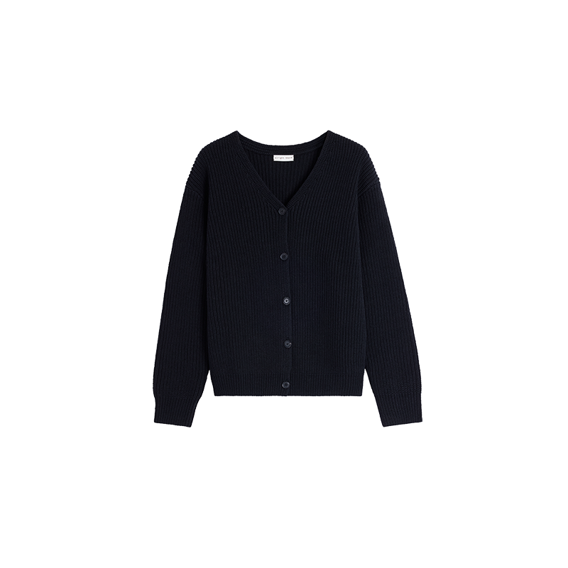Alright Then Spring V-Neck Buttoned Knit Cardigan