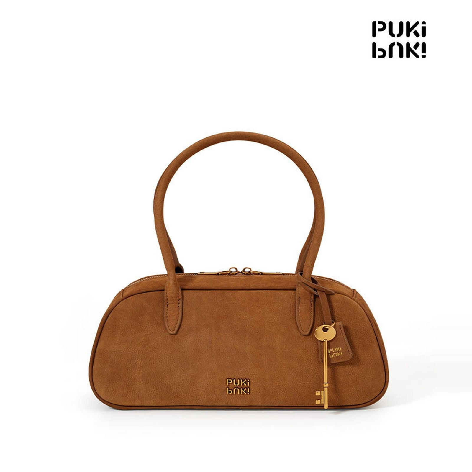 Puki Puki Vintage Suede Boston Bag