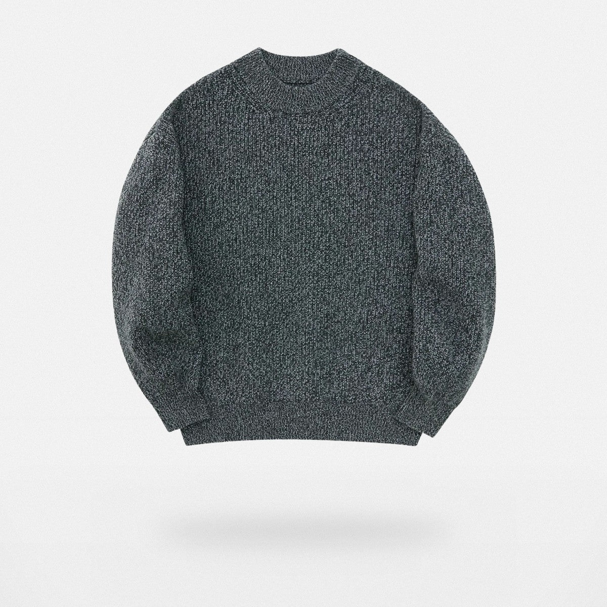 NANS Heavyweight Oversized Merino Crewneck in Gray