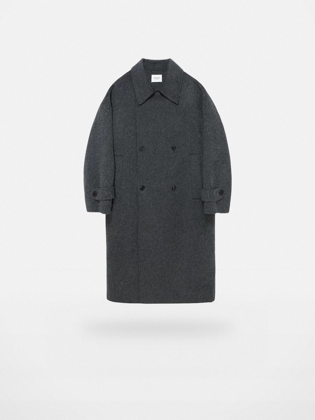 NANS Handmade Double Faced Wool Coat in Gray