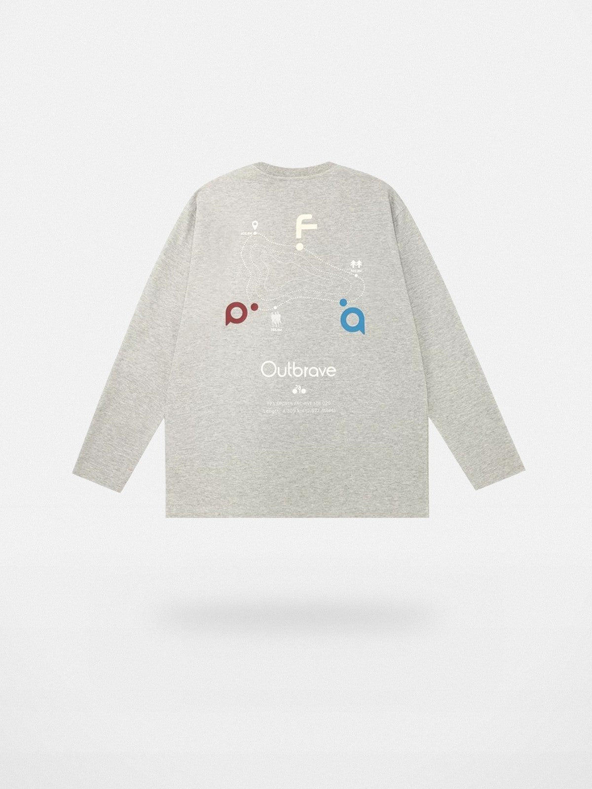 FPA Heavyweight Graphic Long Sleeve Tee in Gray