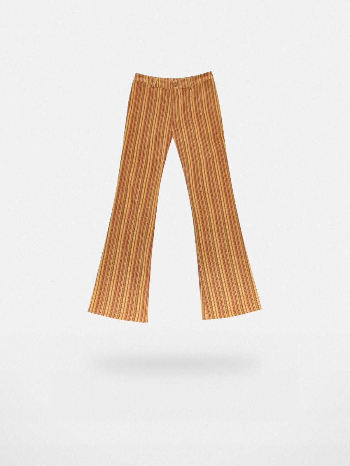 THELIGHT OFFICIAL Retro Vertical Stripe Trousers in Beige