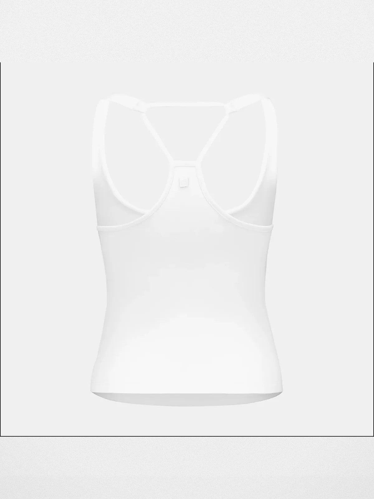 FaxCopyExpress Deep U Neck Racerback Tank in White