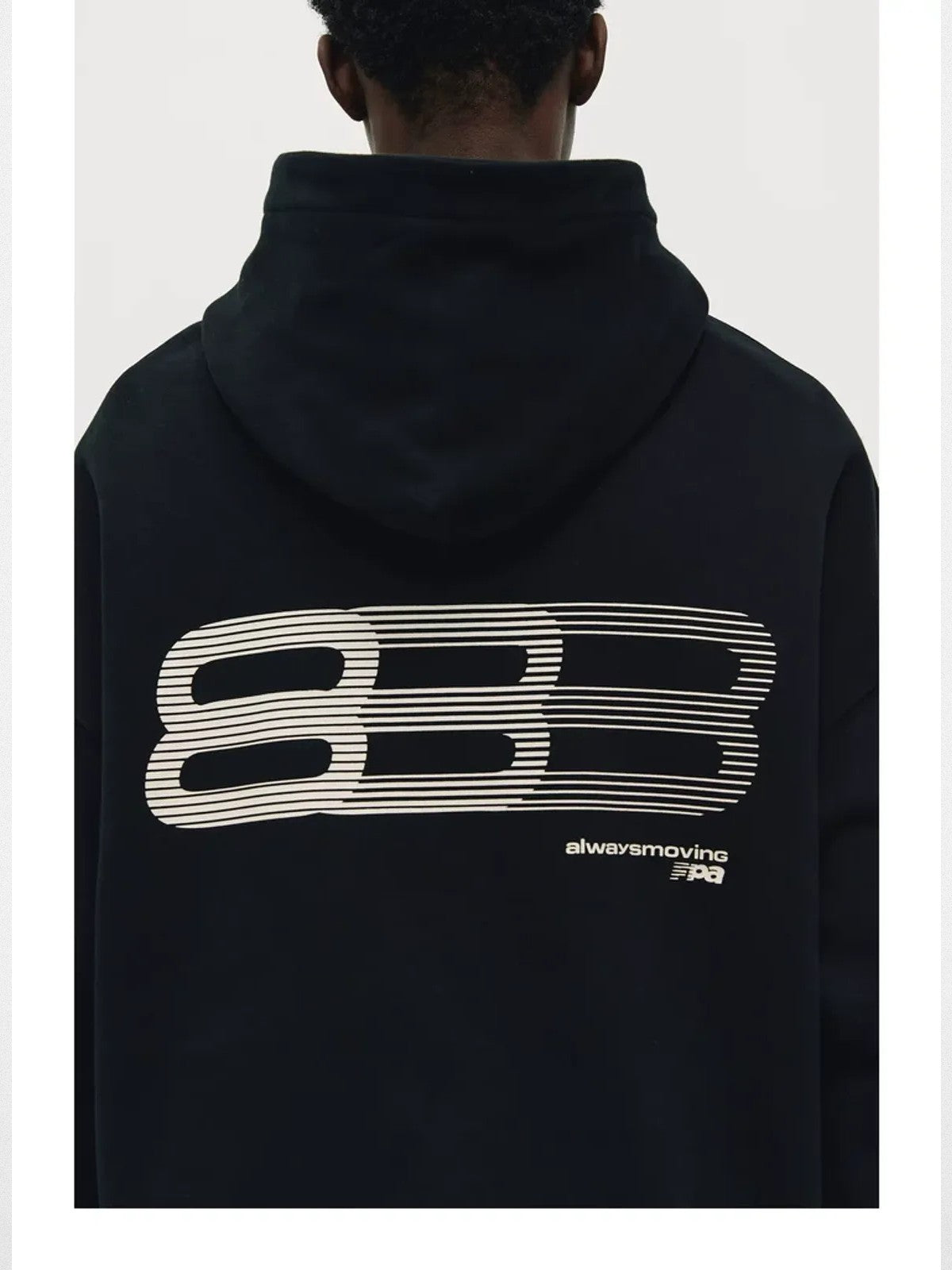 FPA Gradient Runway Graphic Hoodie in Black - On Model