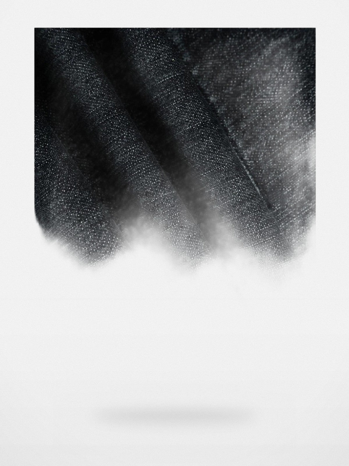 ACSENSE STUDIO Hand Distressed Micro Flare Jeans in Denim - Detail