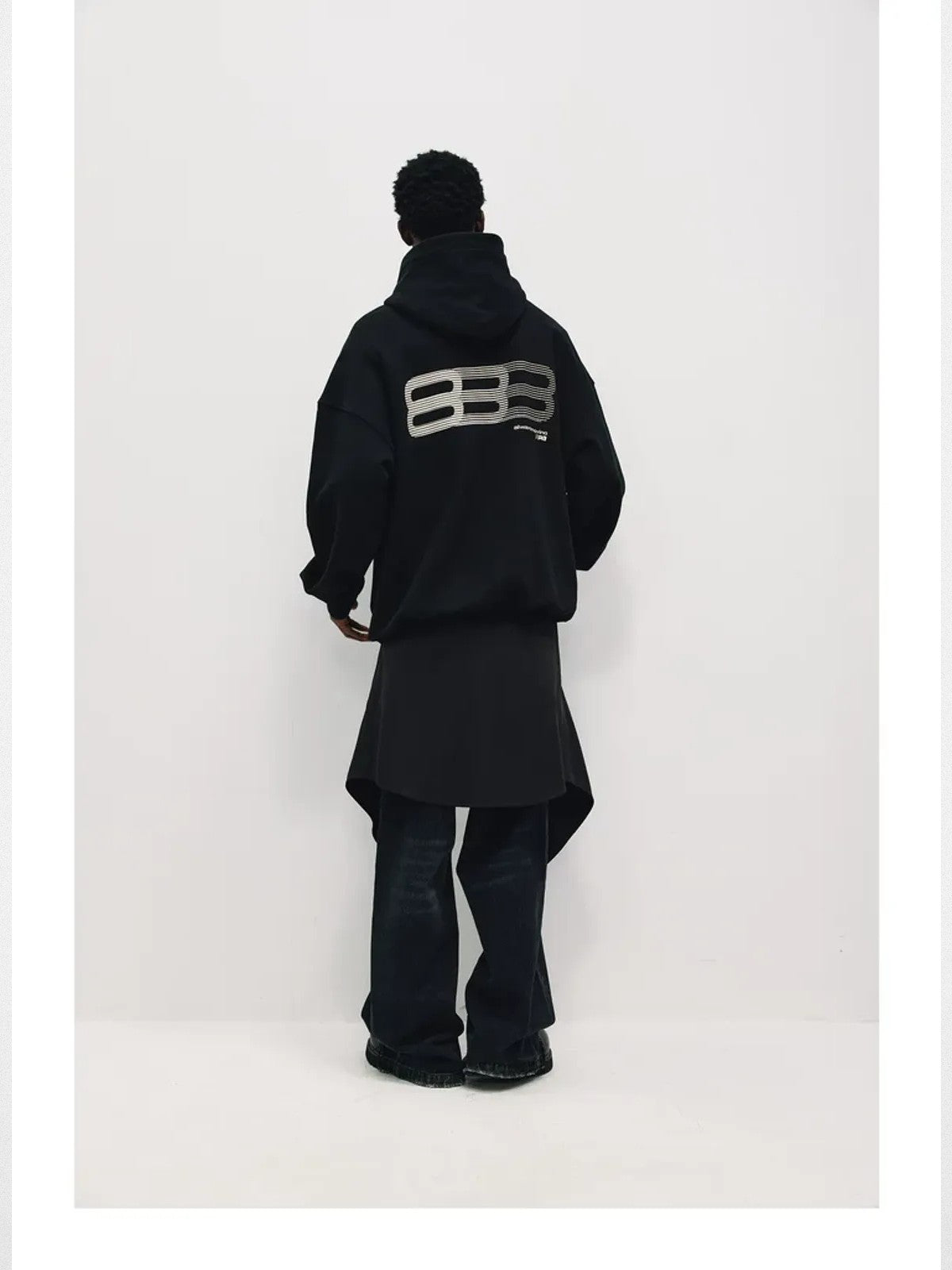 FPA Gradient Runway Graphic Hoodie in Black - On Model