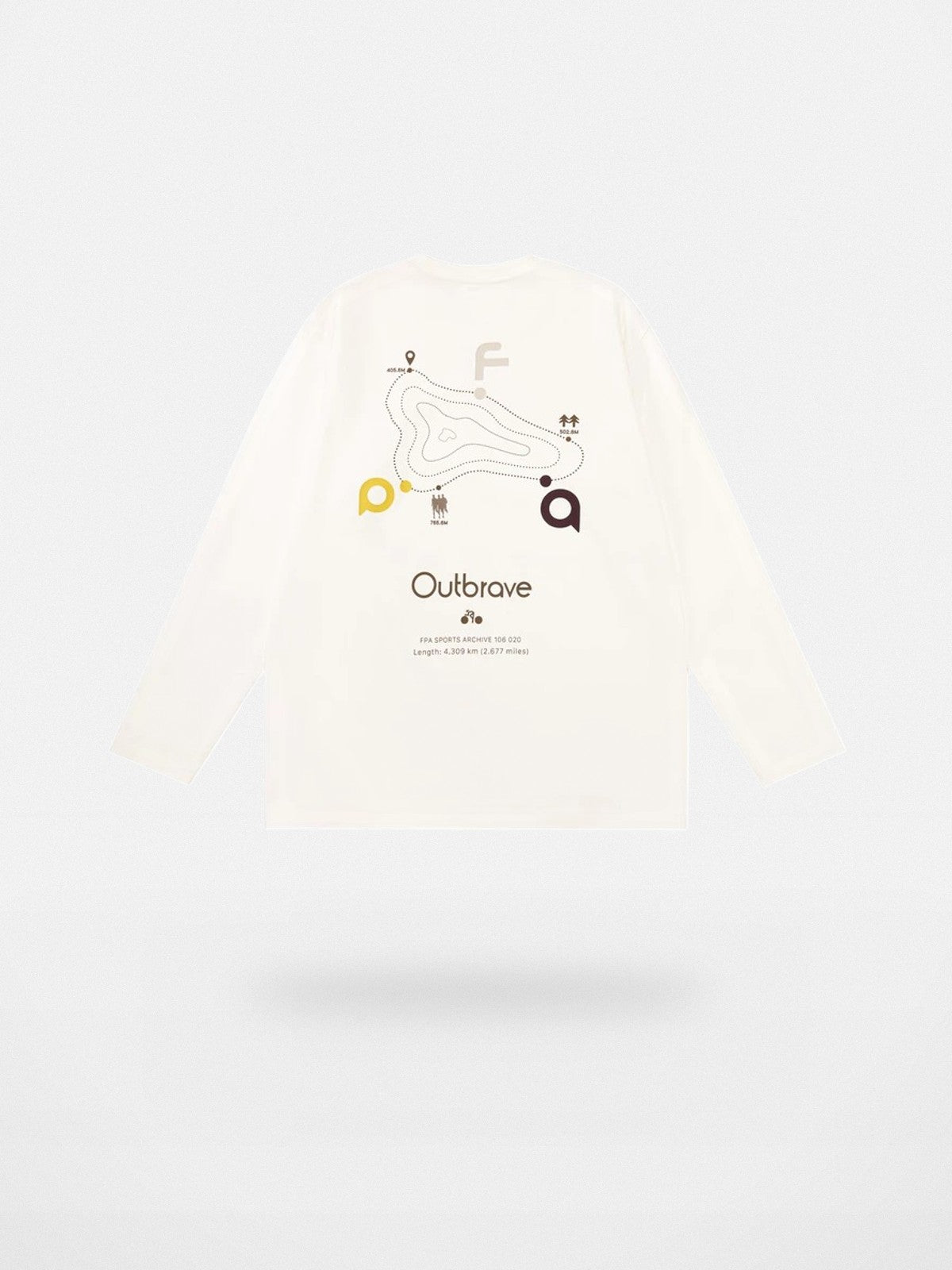 FPA Heavyweight Graphic Long Sleeve Tee in White