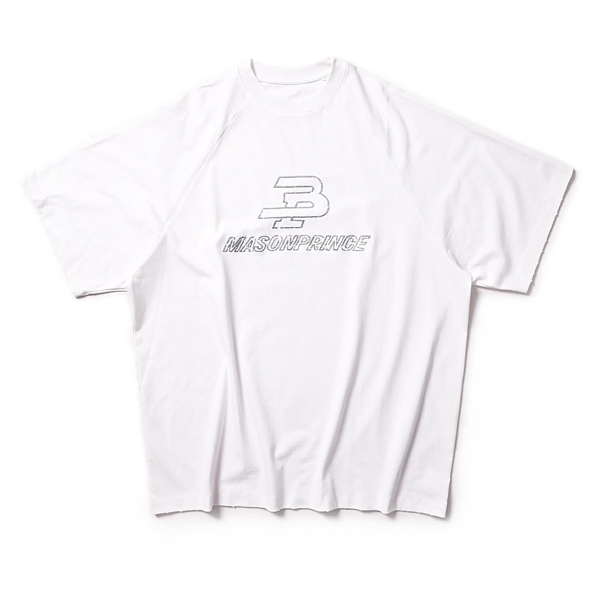 MASONPRINCE Men's Two-Tone Retro Raglan Sleeve Embroidered T-Shirt