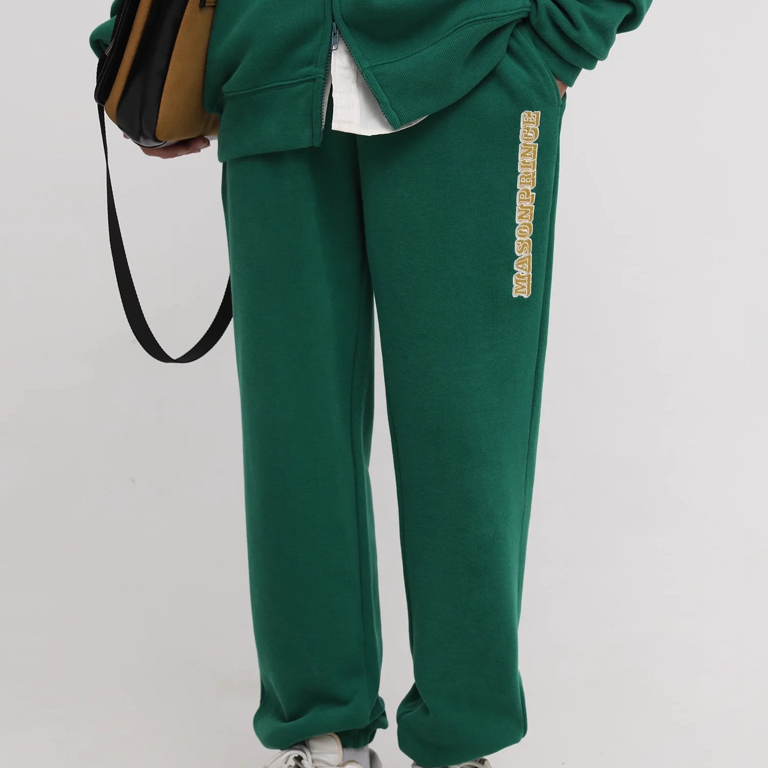 MASONPRINCE Men's Fleece Lined Varsity Tracksuit Set