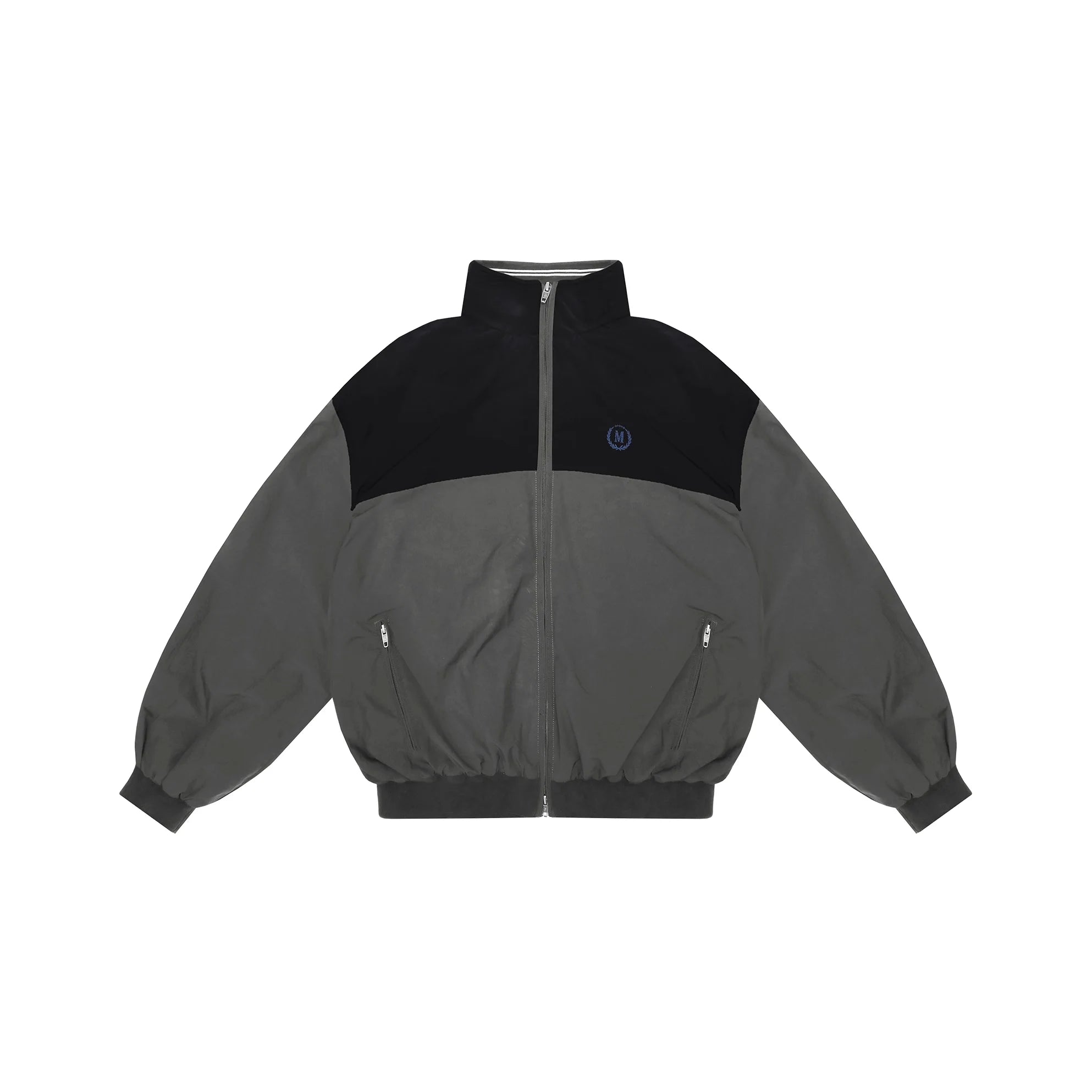 MASONPRINCE Vintage 90s Distressed Spray-Dyed Bomber Jacket