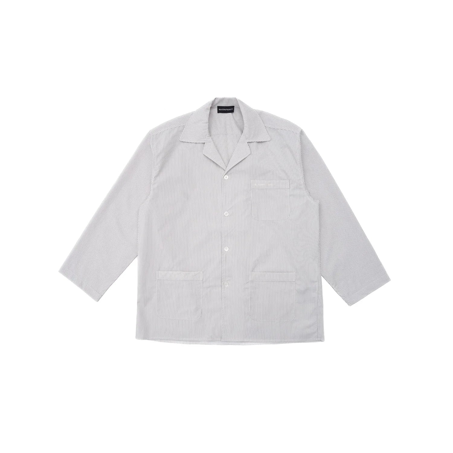 MASONPRINCE Salt-Shrunk Striped Casual Shirt – Short or Long Sleeve