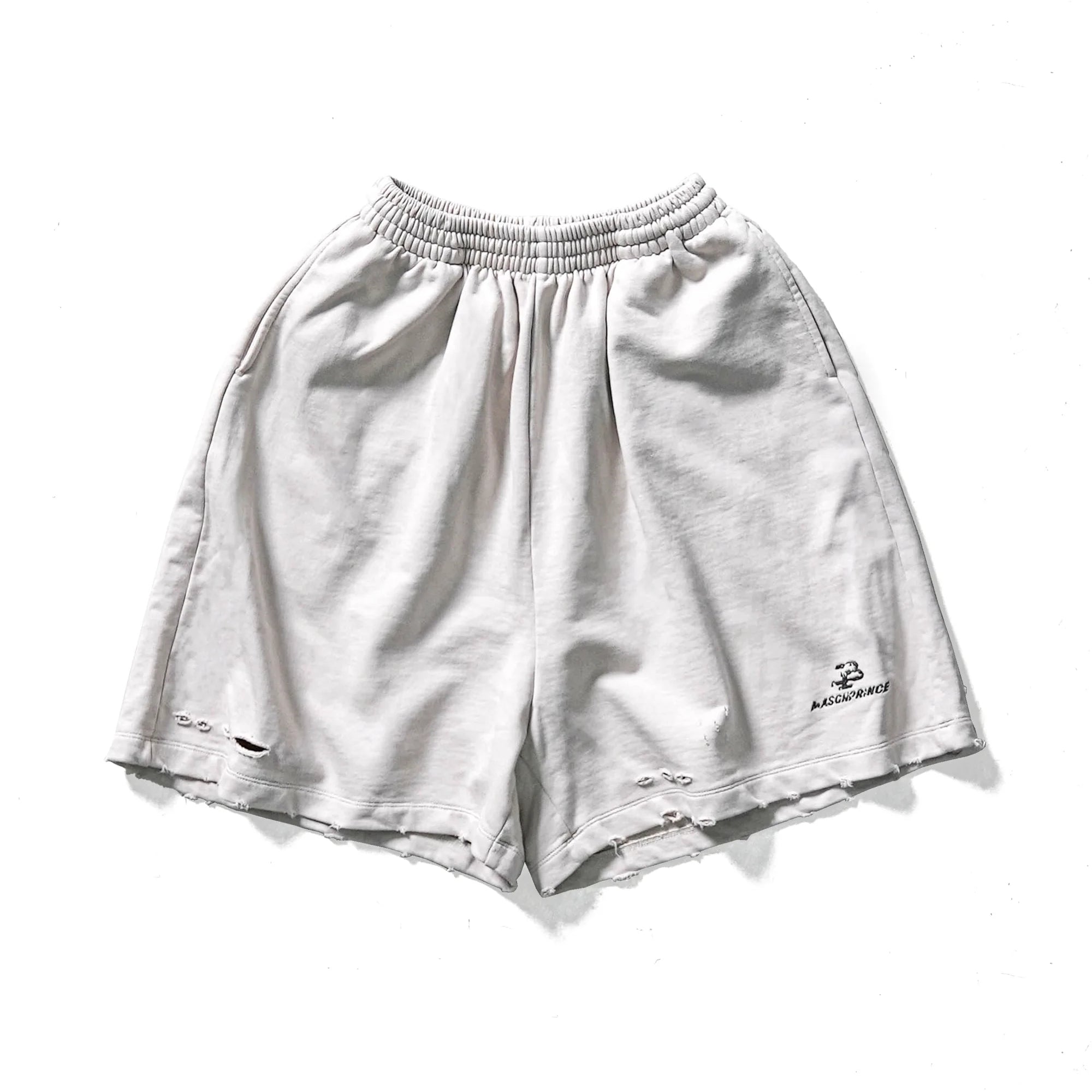 MASONPRINCE Men's Distressed A-Line High Waist Casual Shorts