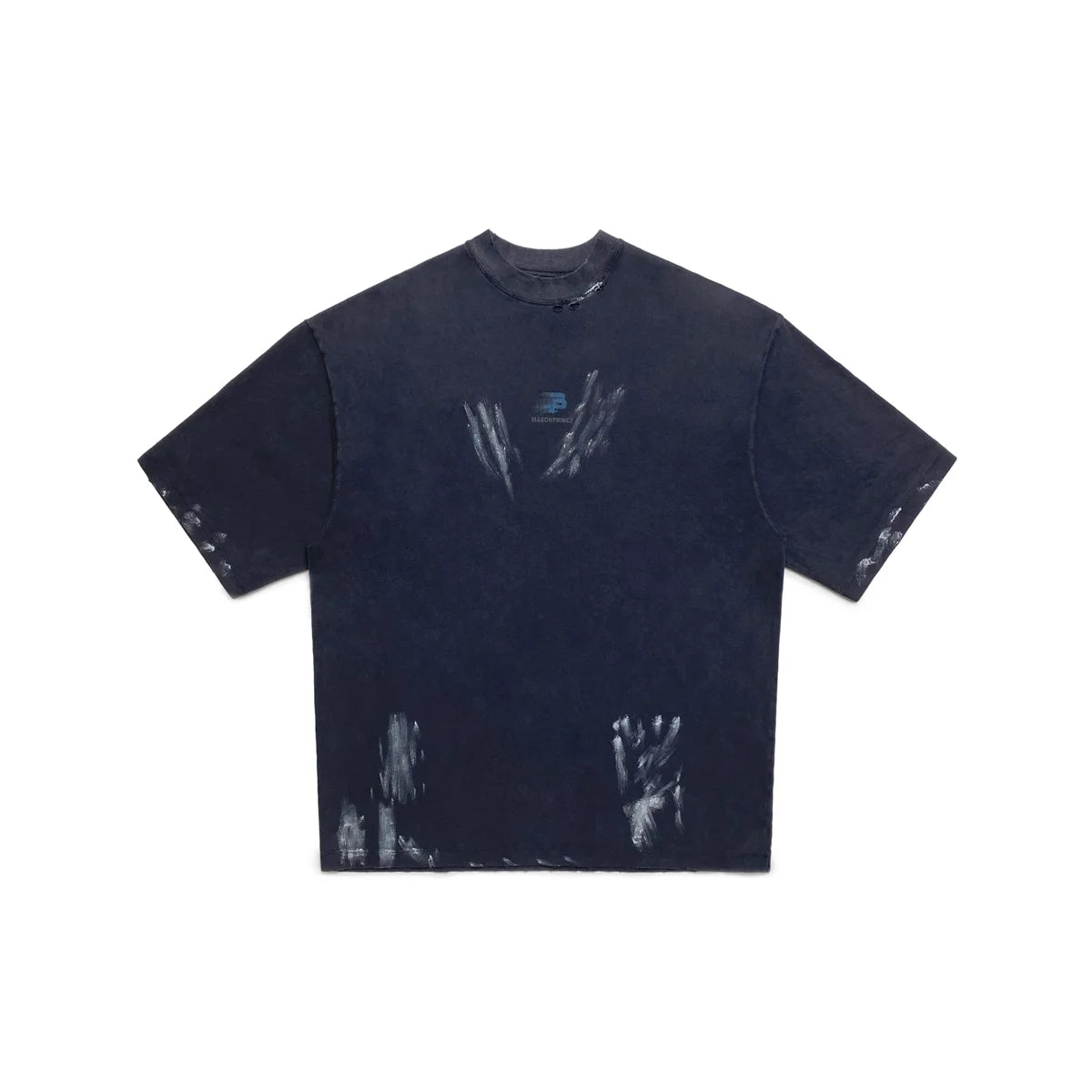 MASONPRINCE Men's Vintage Paint-Splatter Long Sleeve T-Shirt