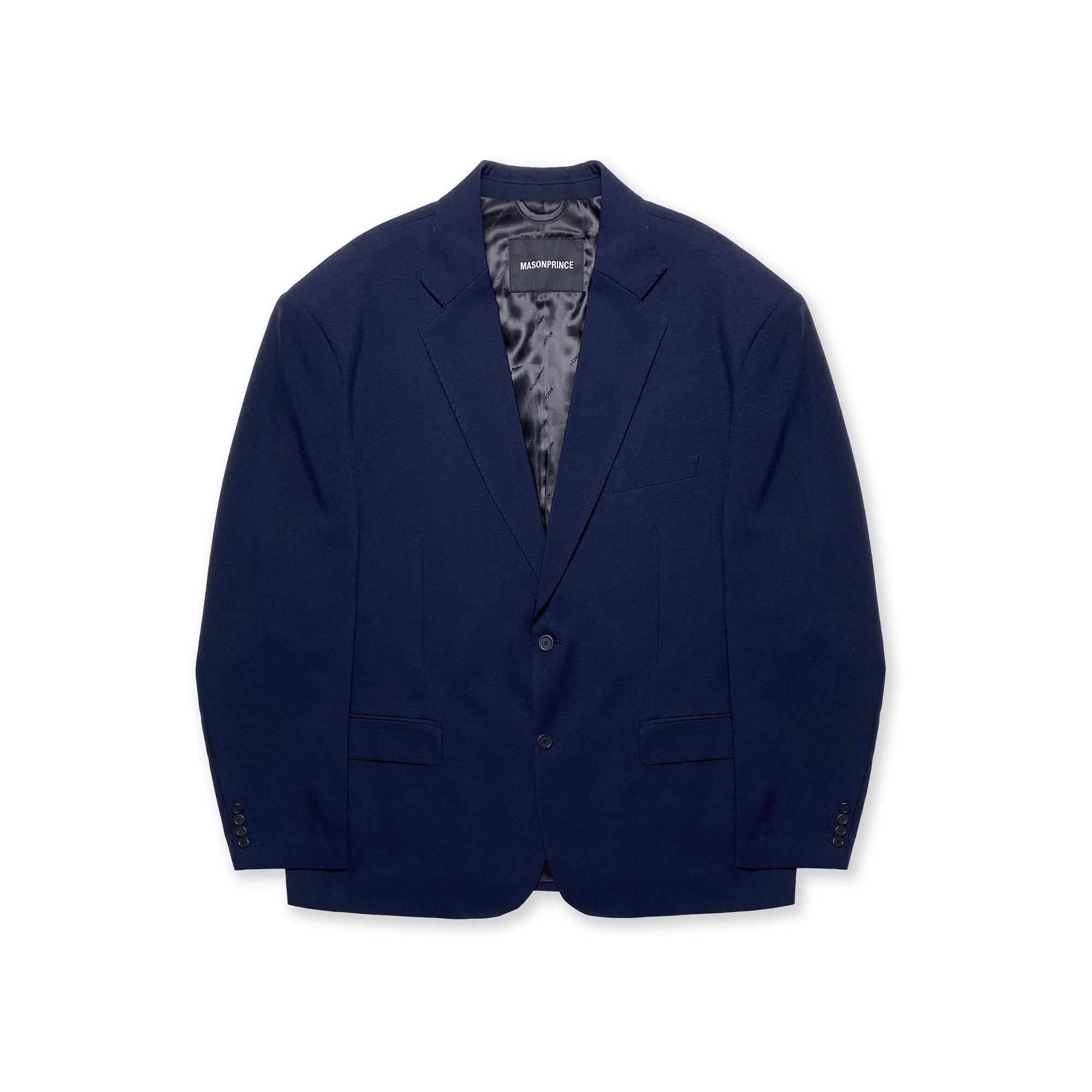 MASONPRINCE Minimalist Two-Button Textured Blazer for Men