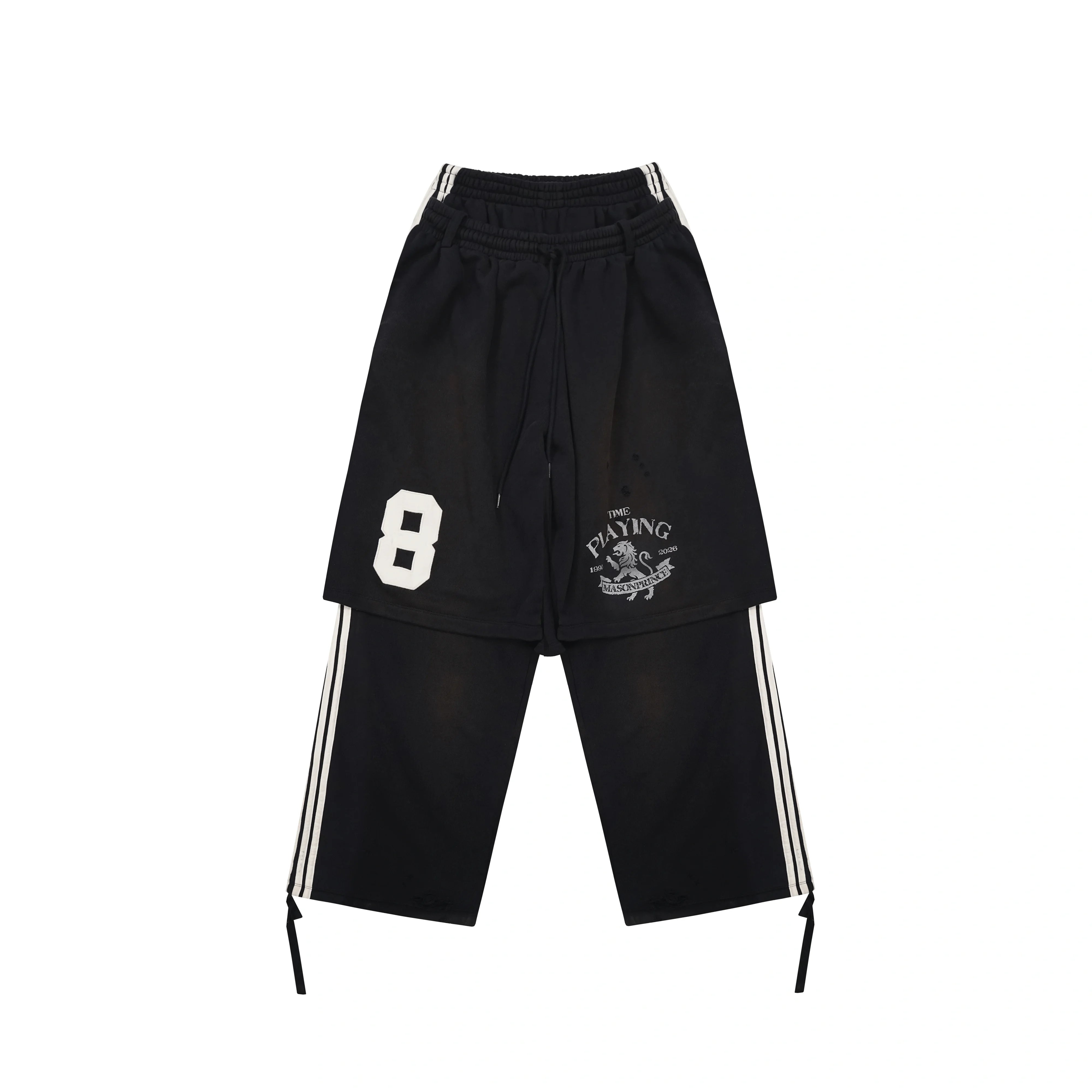 MASONPRINCE Convertible Sports Skirt Shorts with Track Pants