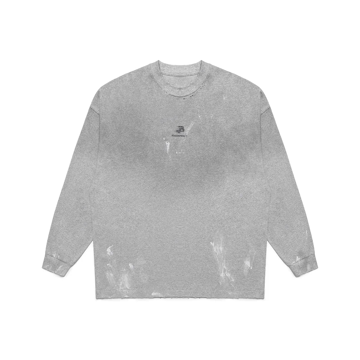 MASONPRINCE Men's Vintage Paint-Splatter Long Sleeve T-Shirt